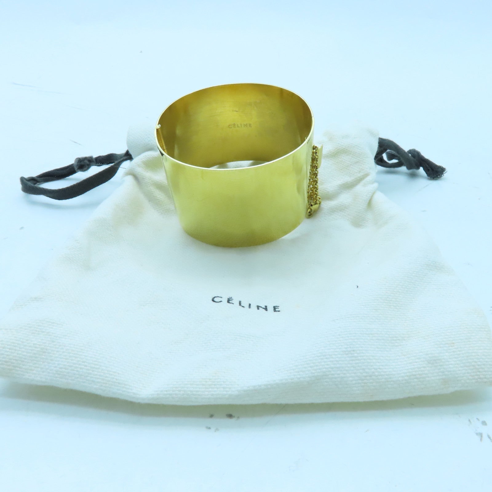 CELINE 金屬Bangle手鐲金色