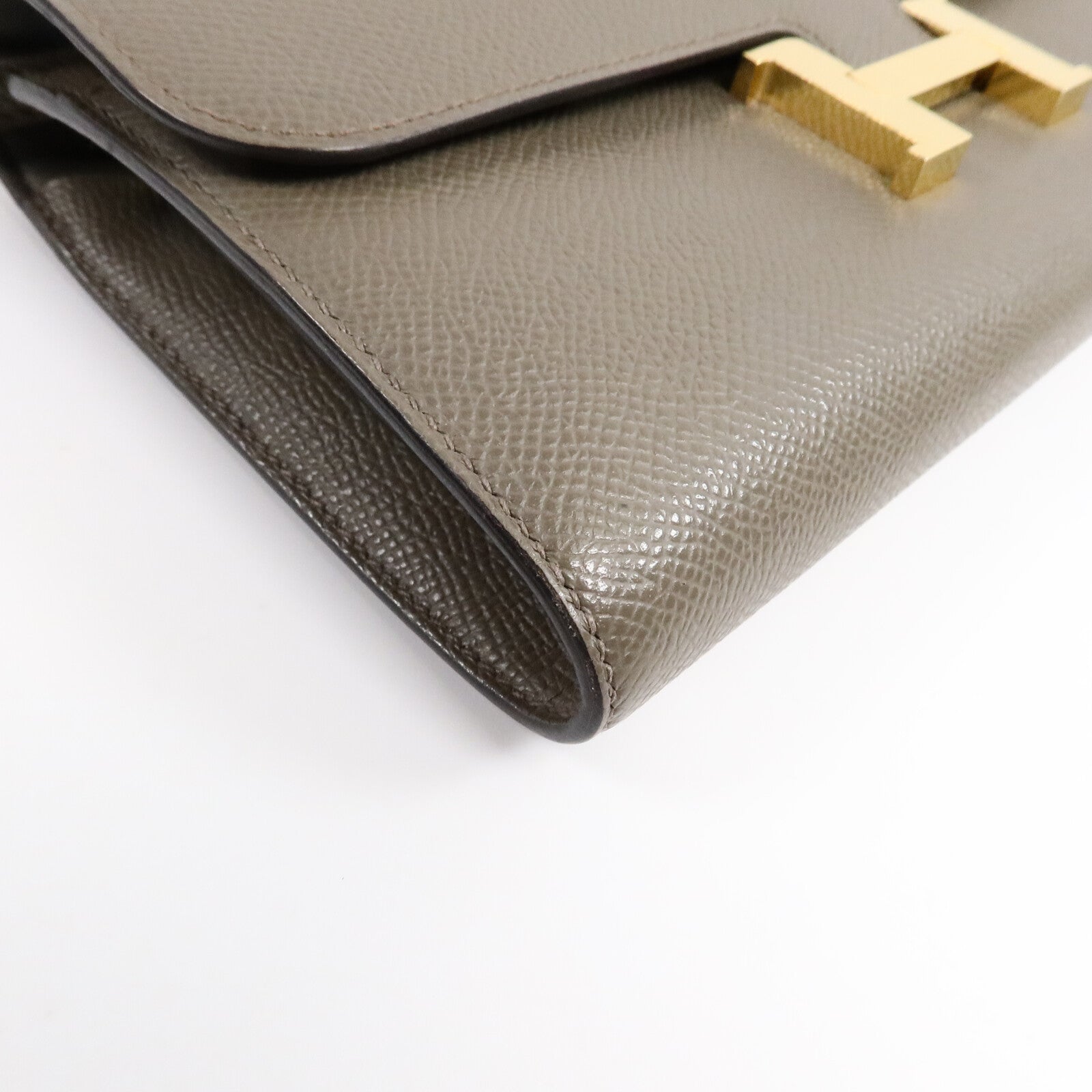 HERMES Epsom皮革Constance To Go肩背袋Etain