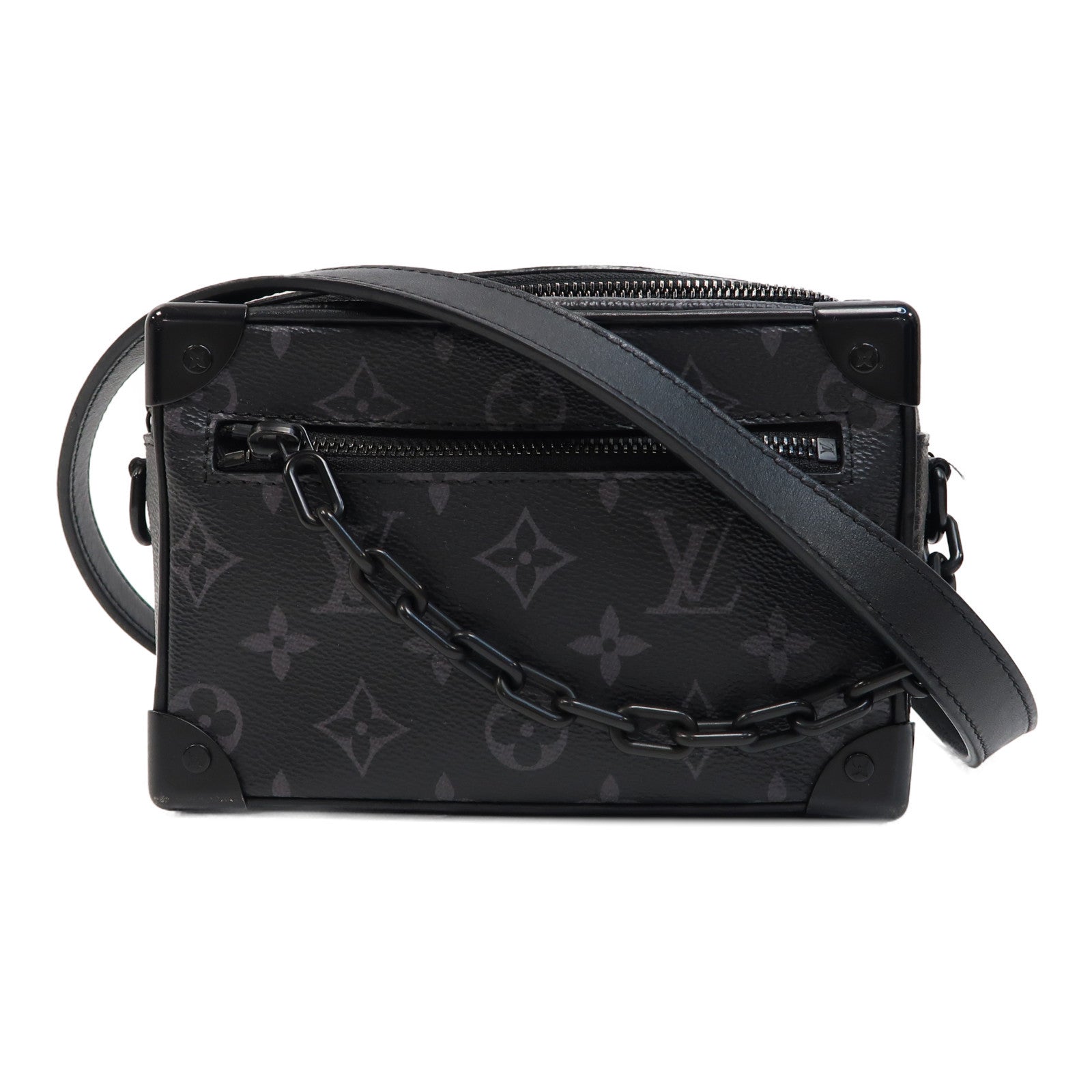 LOUIS VUITTON Monogram Mini Soft Trunk肩背袋黑色