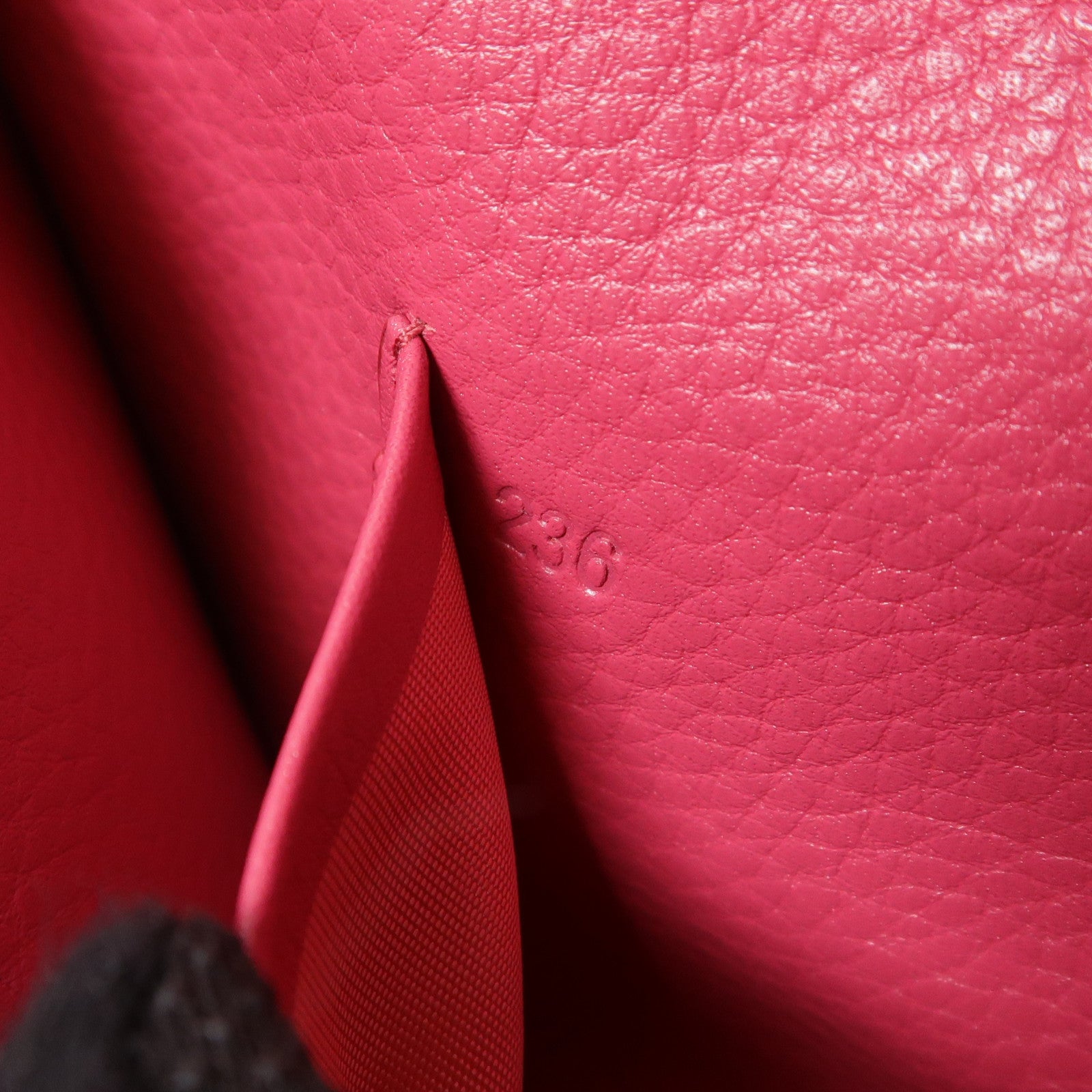 PRADA GHW Envelope Long Wallet Calfskin Leather Pink