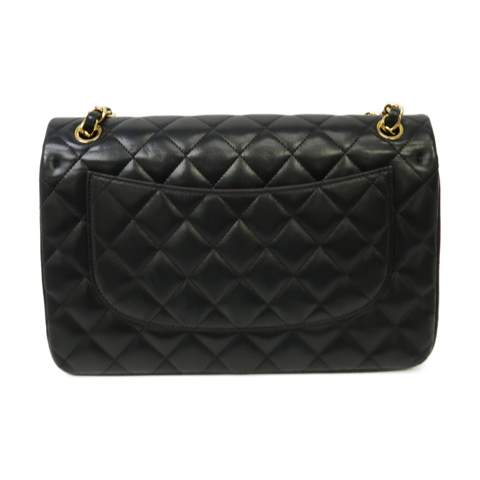 CHANEL 【激減優惠】菱格羊皮皮革Classic Jumbo金扣鏈帶肩背袋黒色