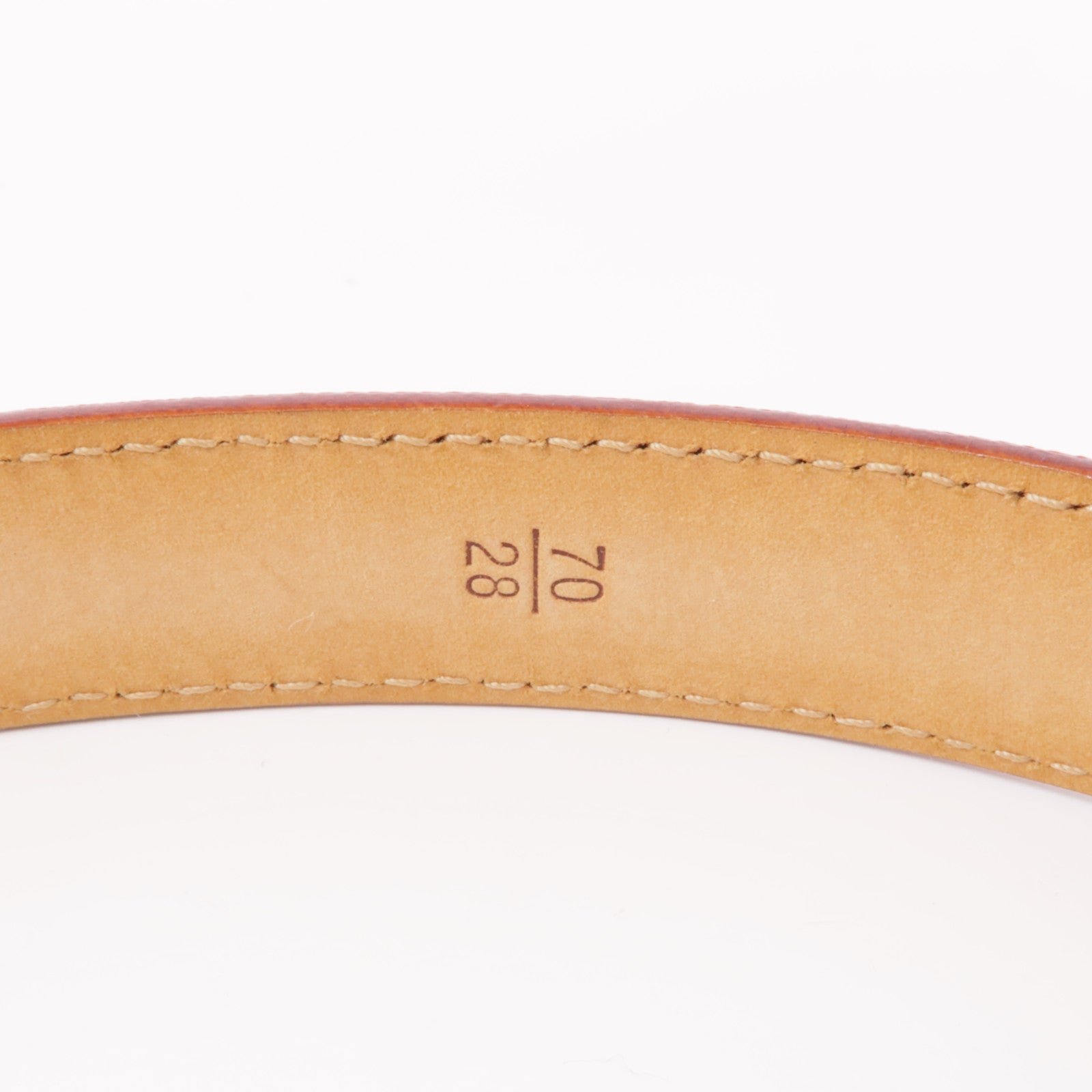 LOUIS VUITTON Monogram/皮革Cherry Blossom Ceinture金扣皮帶
