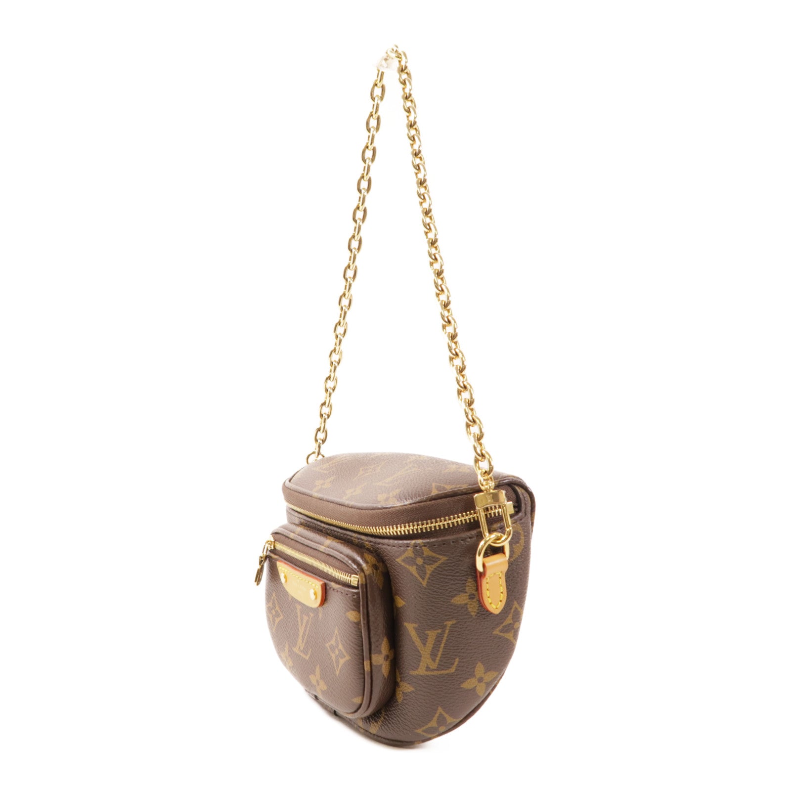 LOUIS VUITTON LV GHW Mini Bumbag Shoulder Bag M82335 Monogram Brown