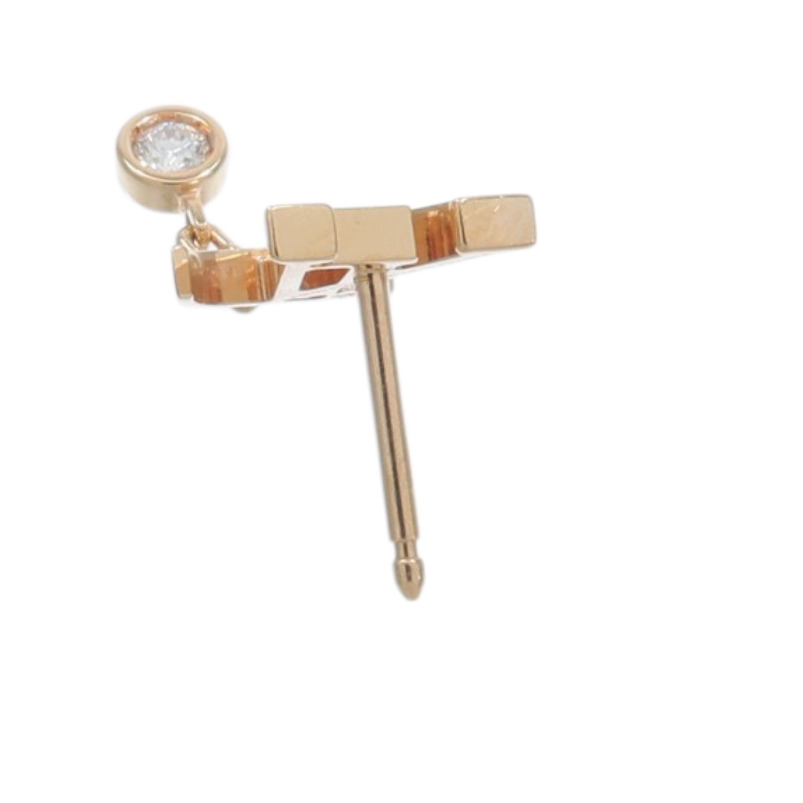 LOUIS VUITTON 18K玫瑰金Idylle Blossom LV Ear Stud鑽石耳環