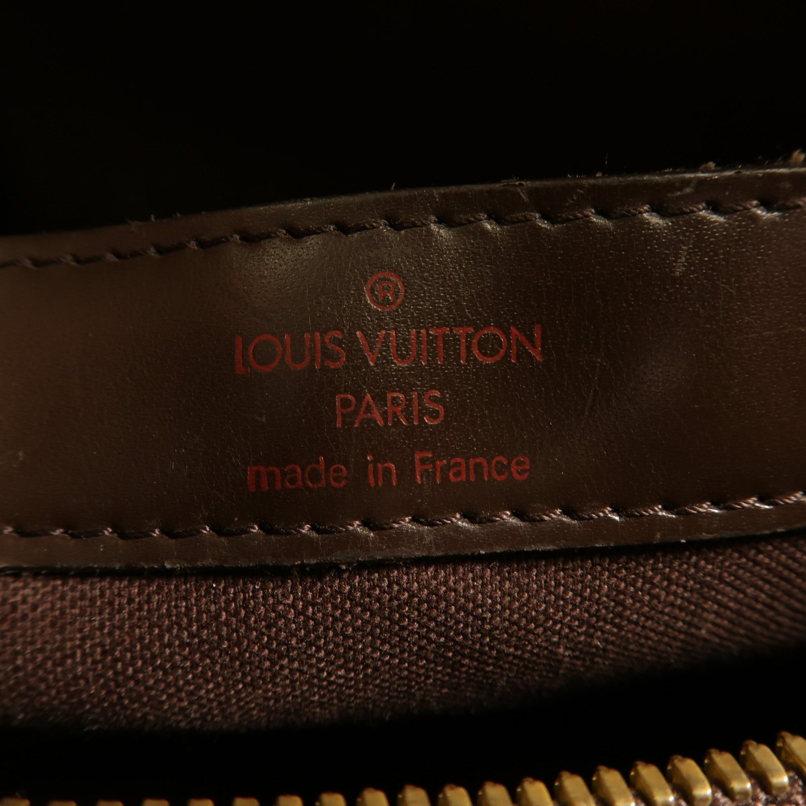 LOUIS VUITTON LV GHW Naviglio Shoulder Messenger Bag N45255 Damier Brown