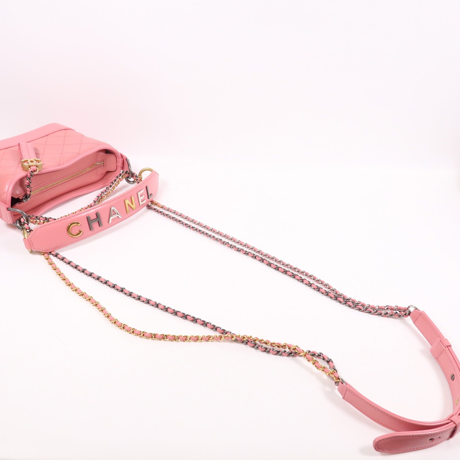CHANEL 牛皮皮革Gabrielle Small手挽肩背兩用袋