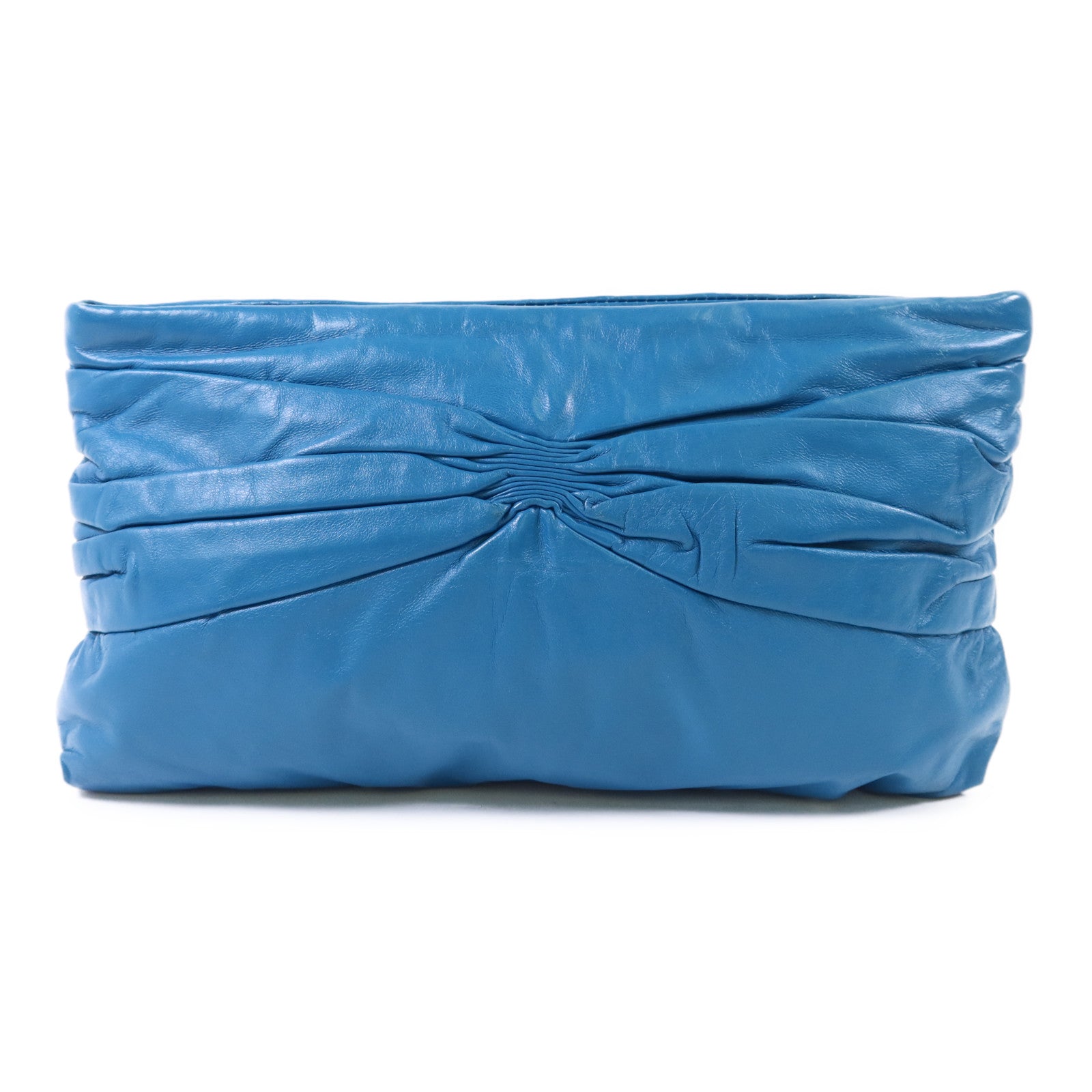 Miu Miu 牛皮皮革Clutch Bag金扣手拿包