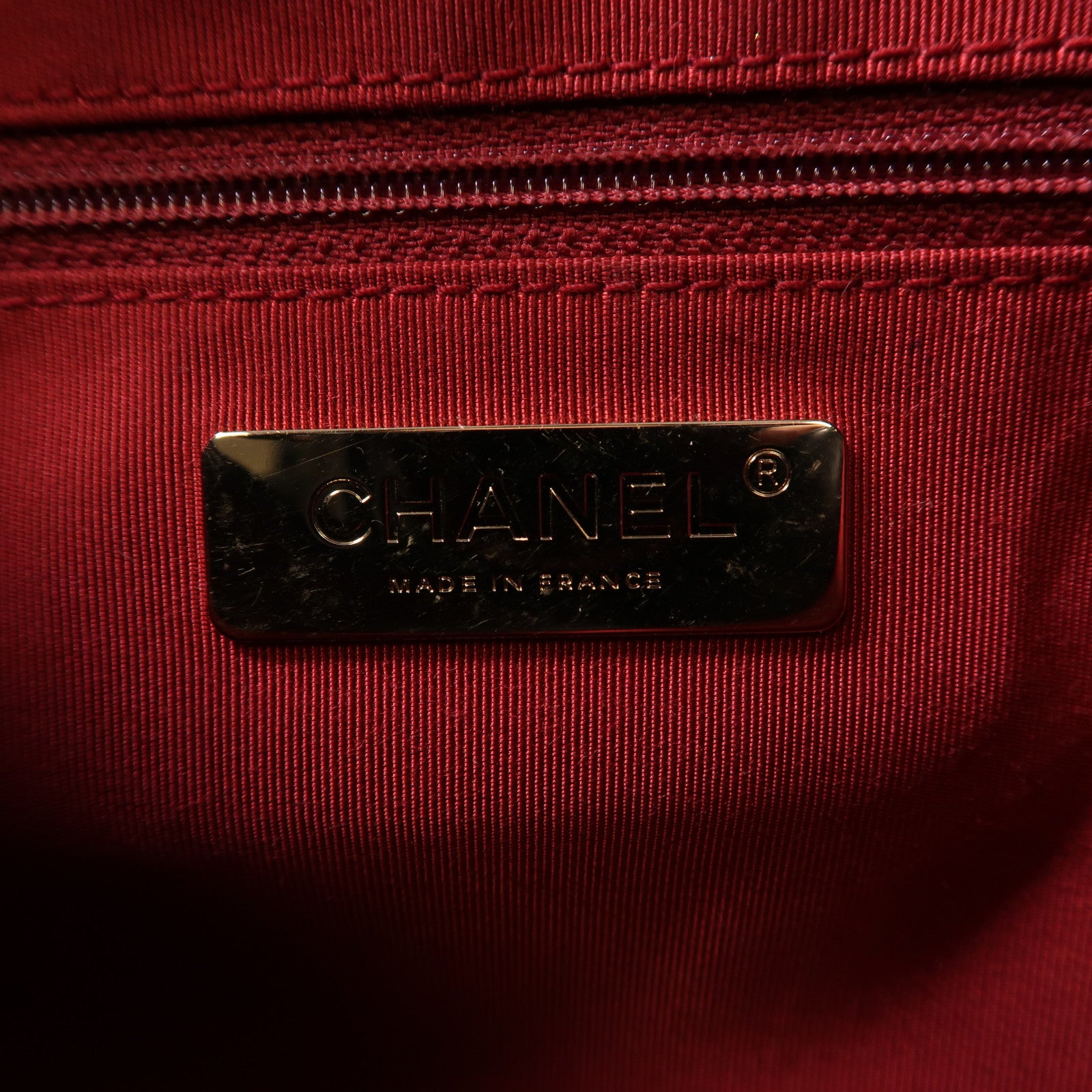 CHANEL 牛皮皮革Chain Shoulder金扣鏈帶肩背袋黑色