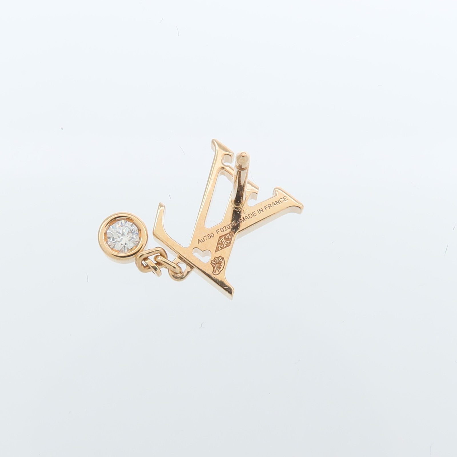 LOUIS VUITTON 18K玫瑰金Idylle Blossom LV Ear Stud鑽石耳環