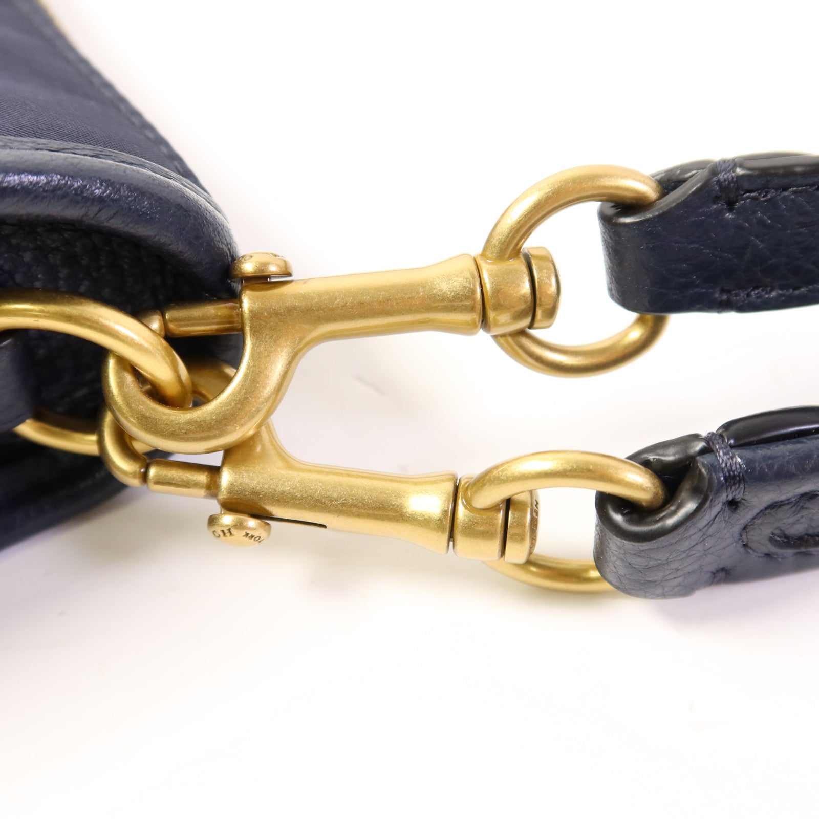 COACH 尼龍2 Way Shoulder Bag金扣手挽肩背兩用袋