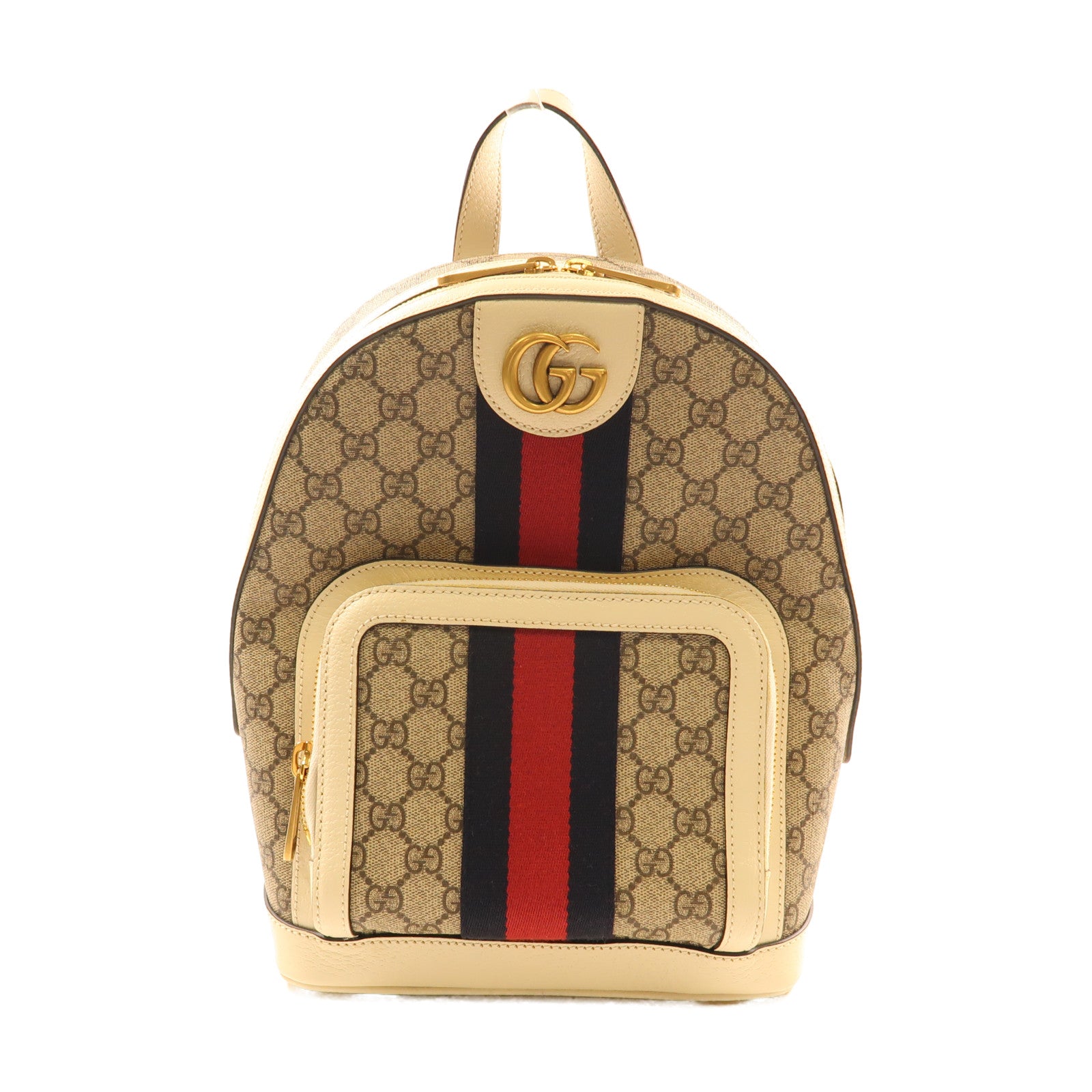 GUCCI 塗層帆布Backpack金扣背包