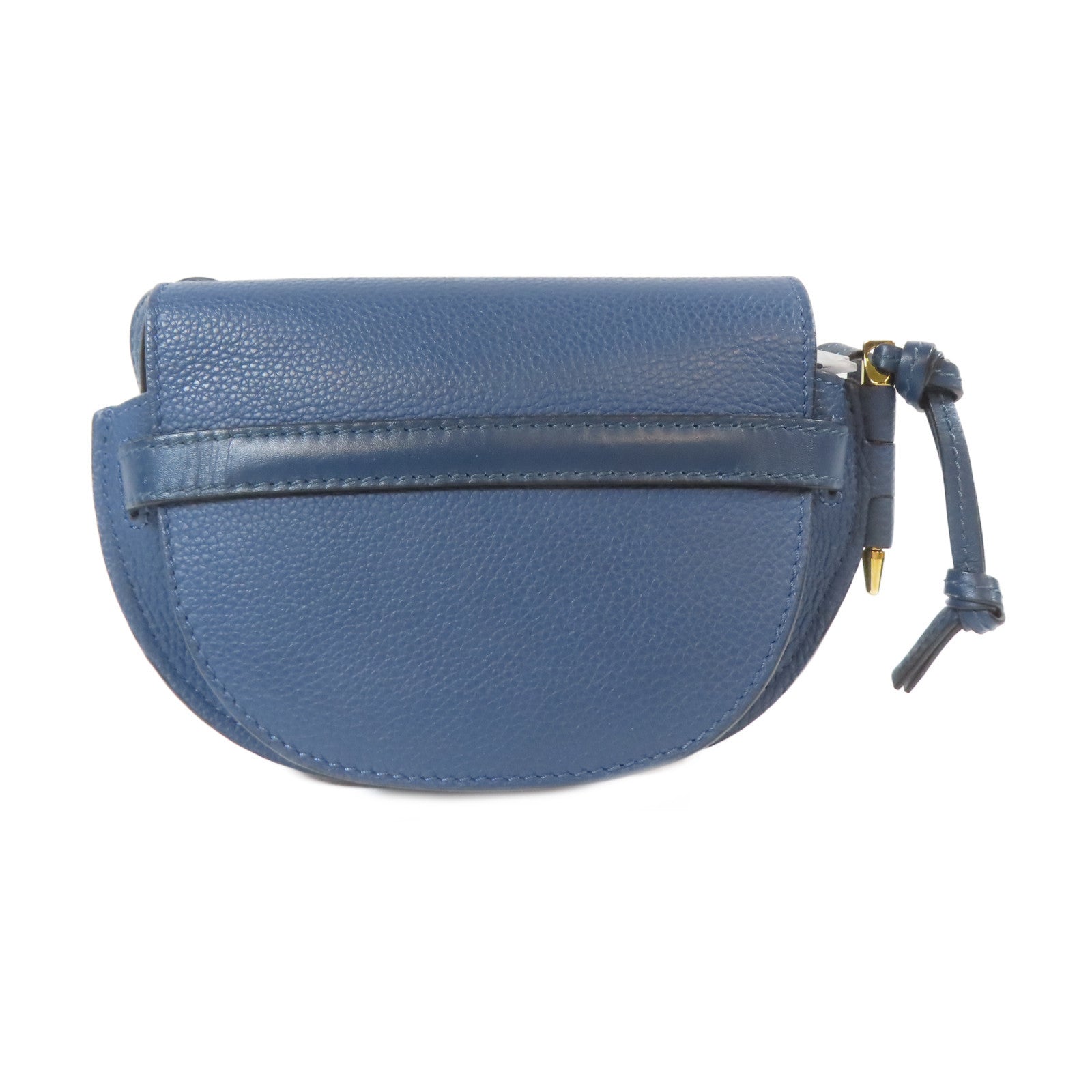 LOEWE 【激減優惠】牛皮皮革Mini Gate金扣肩背袋藍色