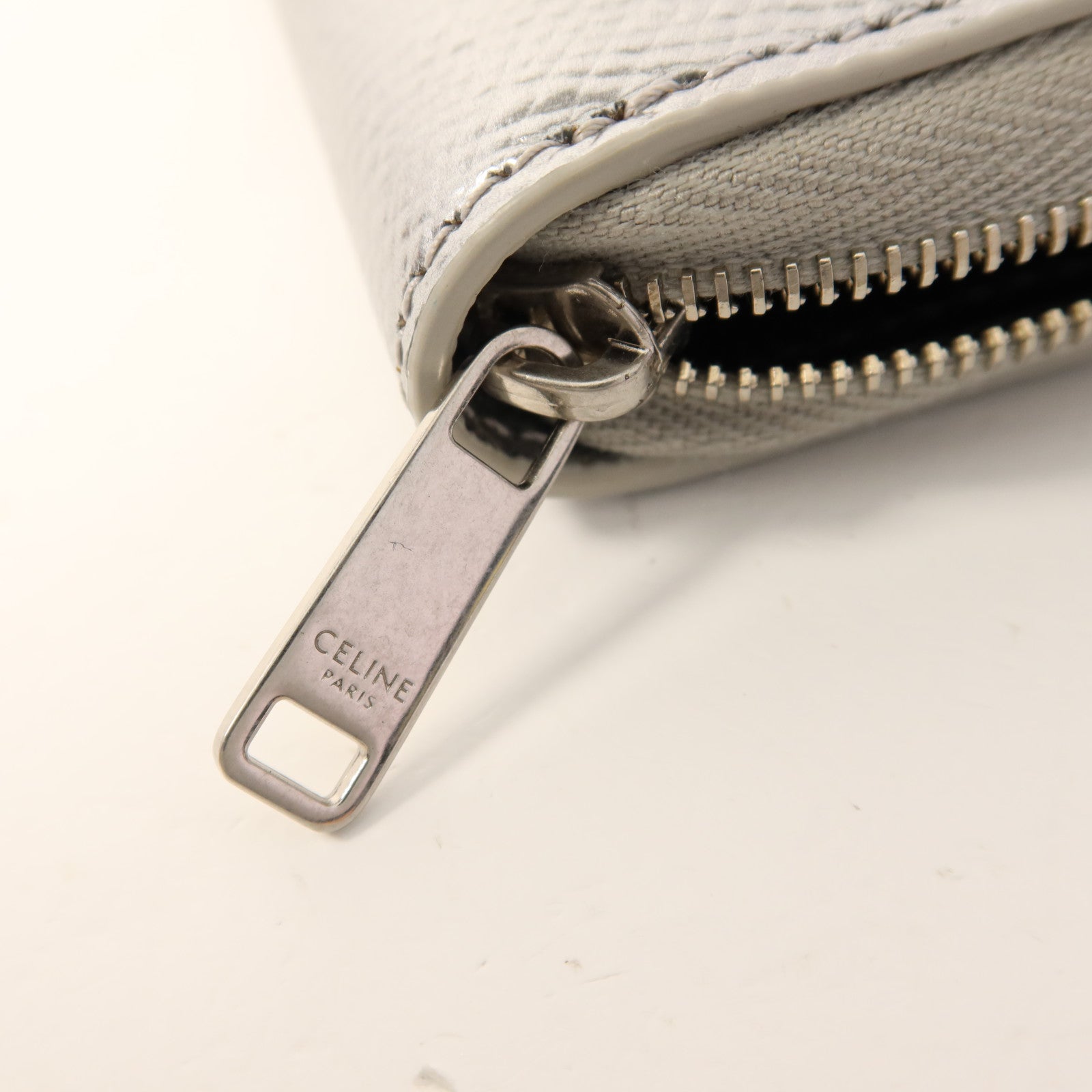 CELINE 牛皮皮革Wallet銀扣錢包