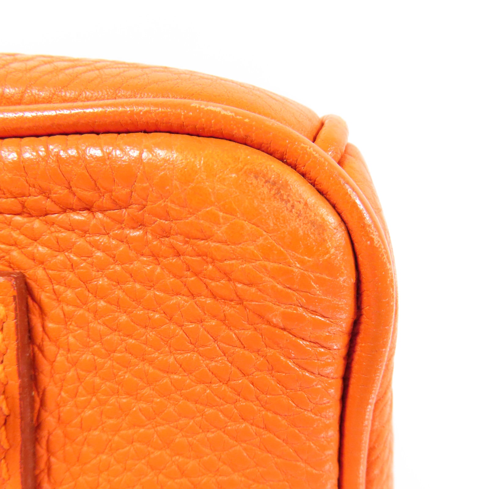 HERMES Togo皮革Birkin 35金扣手挽袋Orange