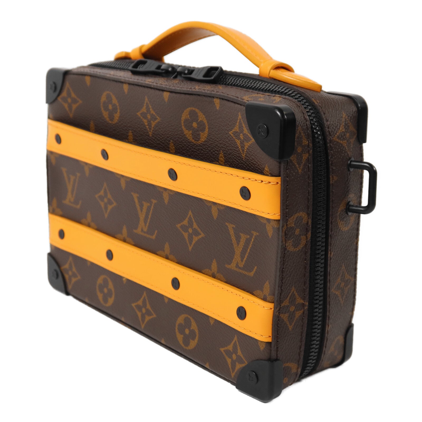LOUIS VUITTON Monogram Macassar Handle Soft Trunk手挽肩背兩用袋