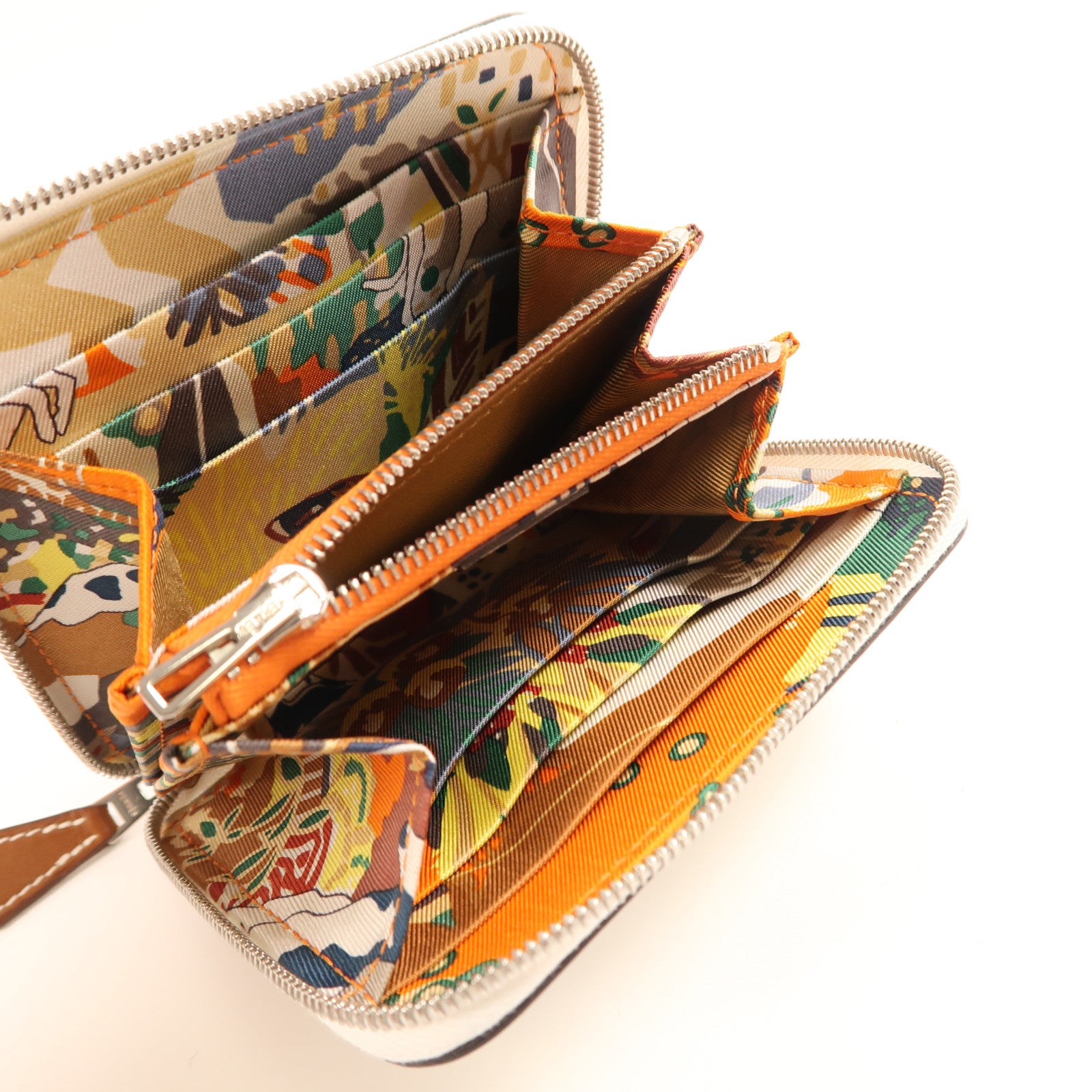 HERMES Evercolor皮革Silk'in Coin Purse銀扣錢包