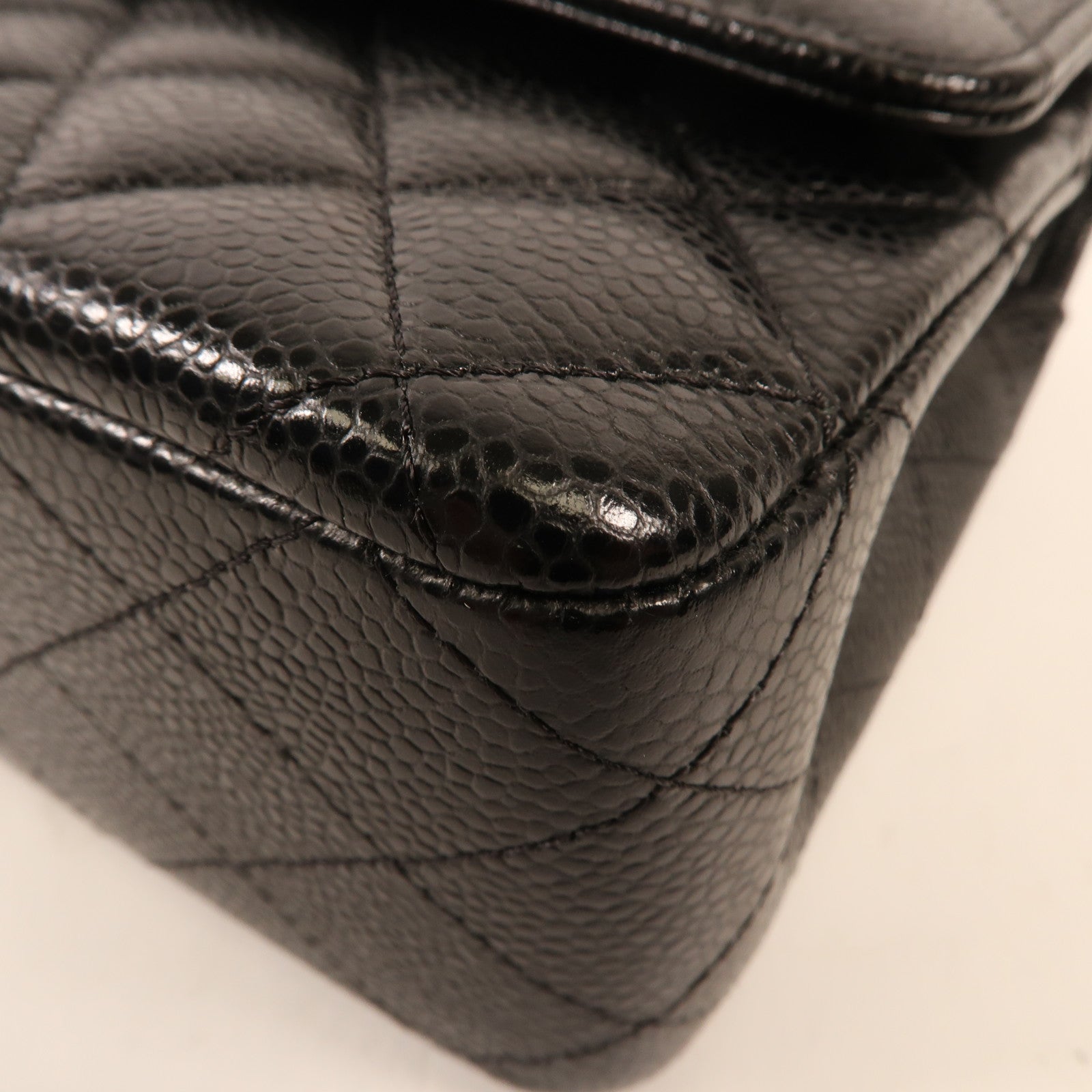 CHANEL 牛皮皮革Classic 25銀扣鏈帶肩背袋