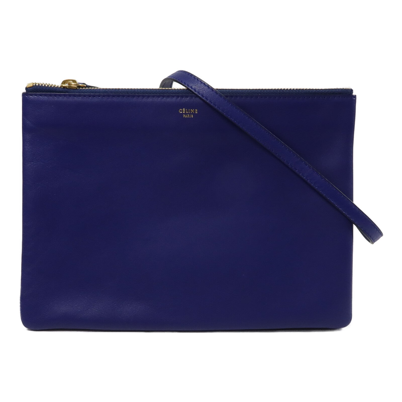 CELINE 牛皮皮革Trio Large肩背袋