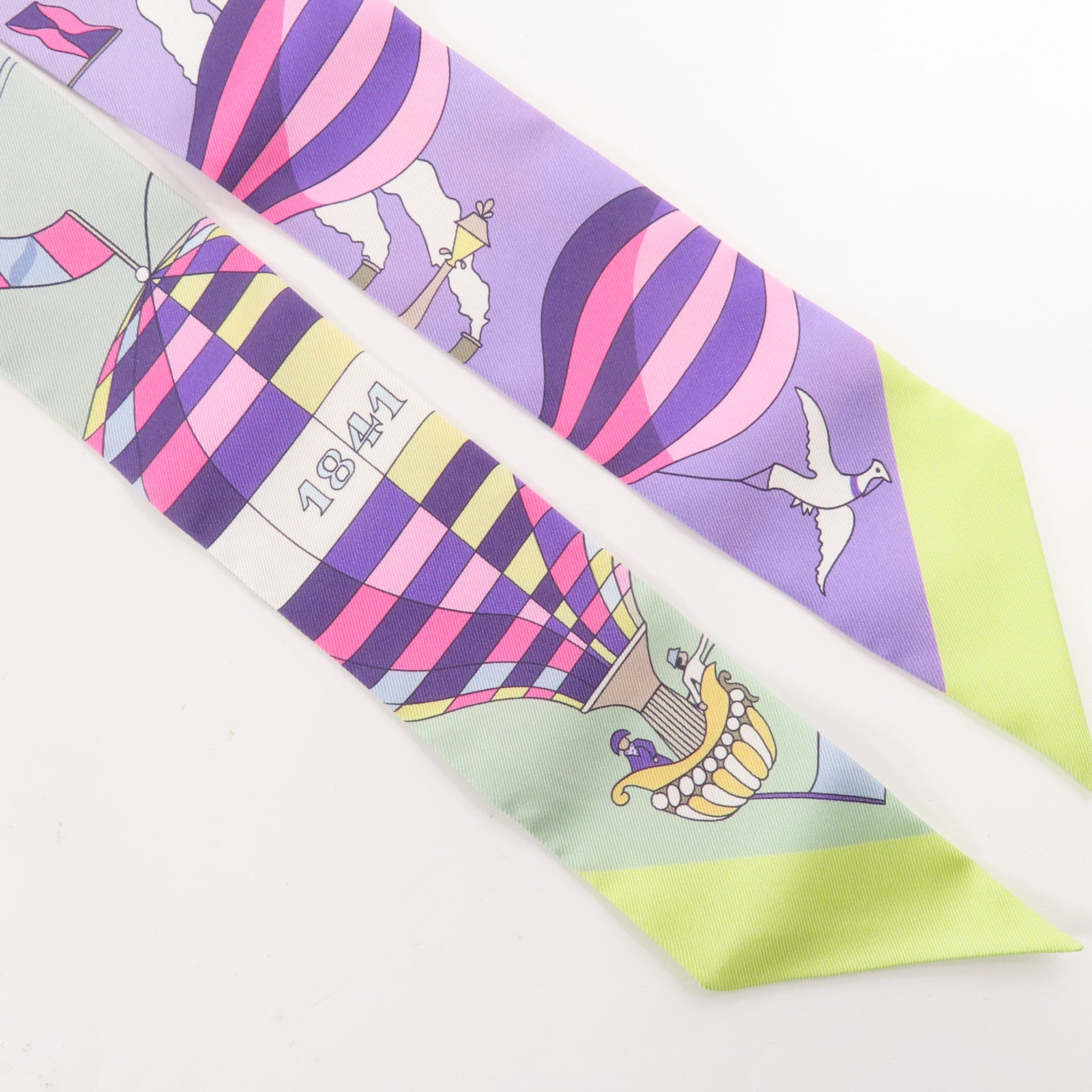 HERMES 絲質Twilly絲巾