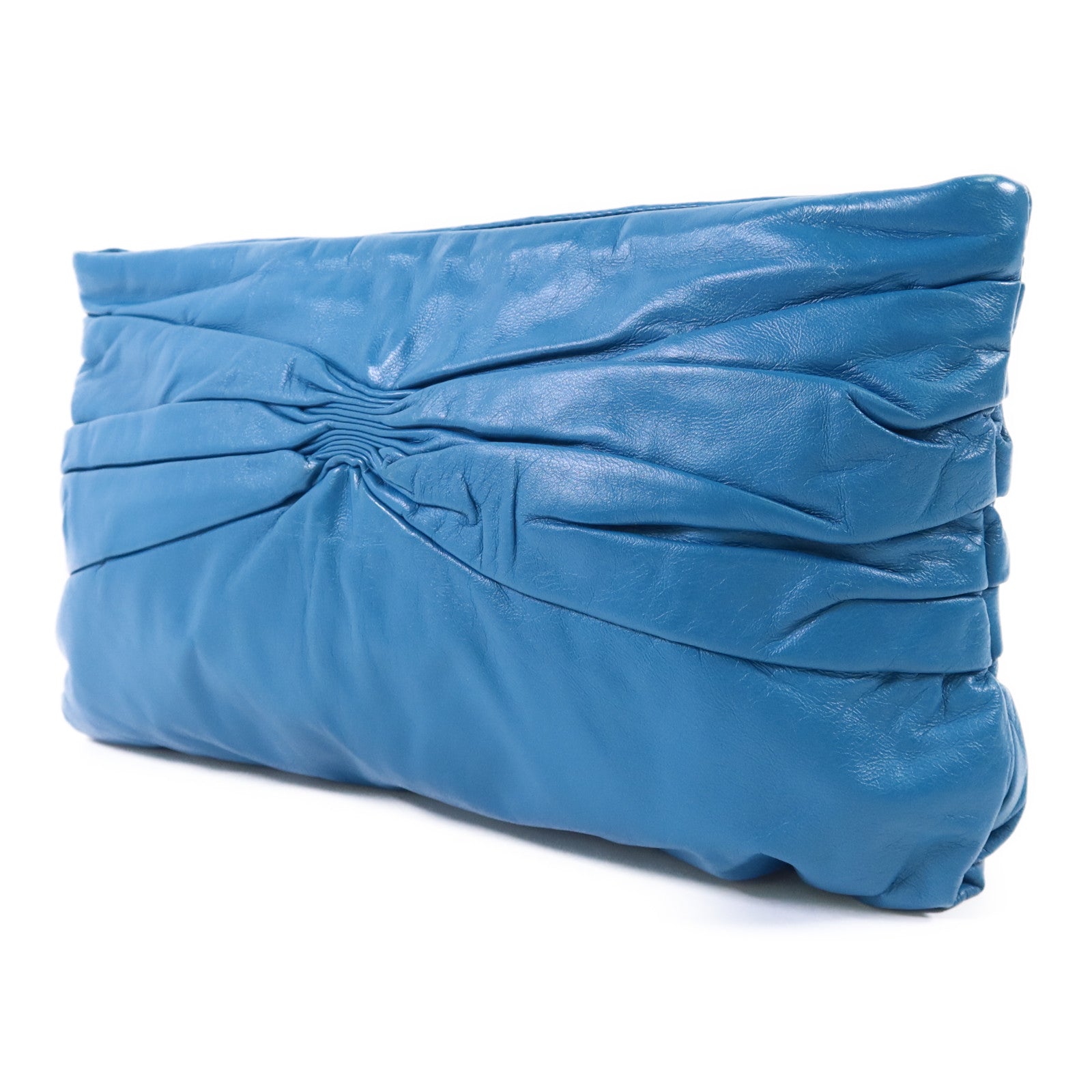 Miu Miu 牛皮皮革Clutch Bag金扣手拿包