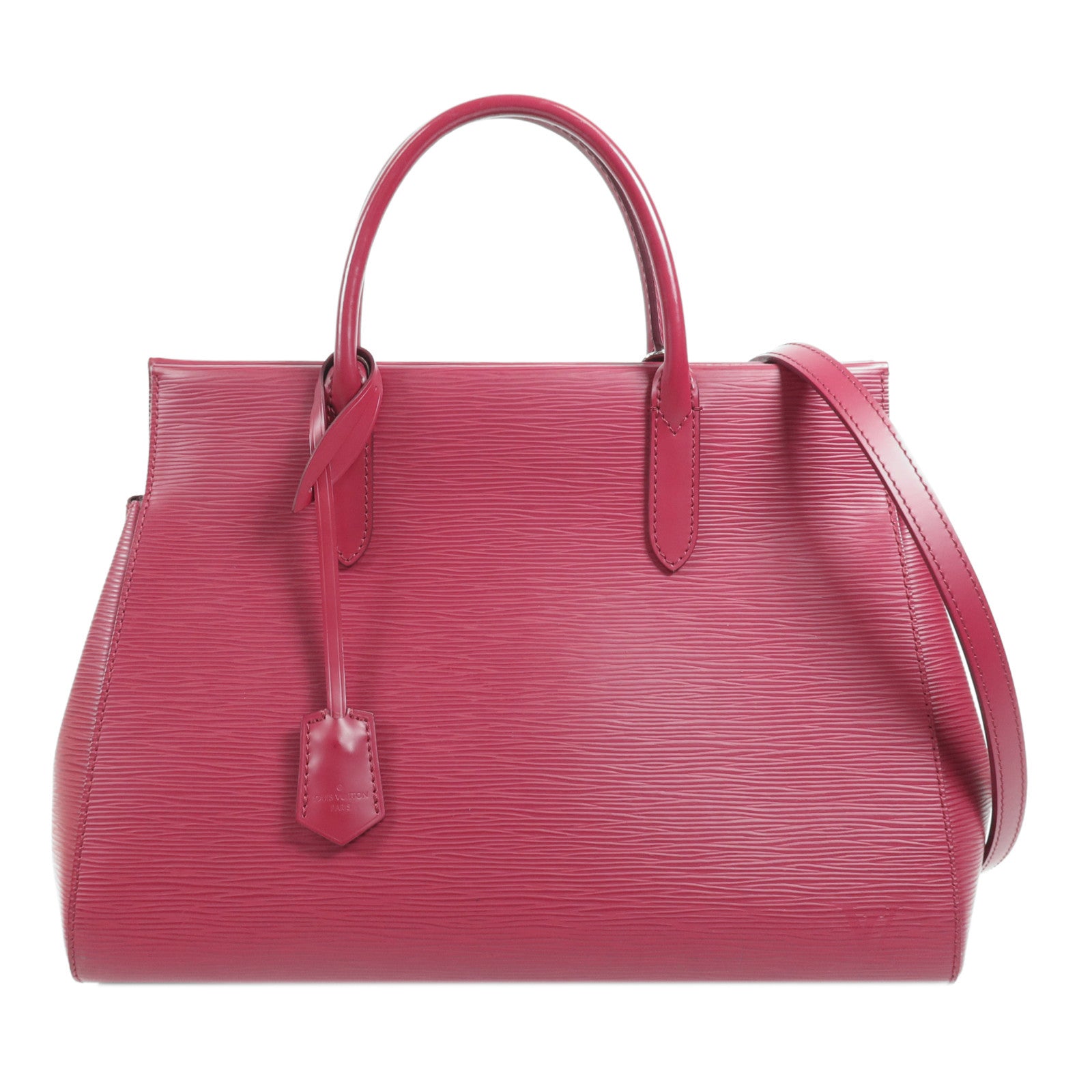 LOUIS VUITTON Epi Marly MM銀扣手挽肩背兩用袋