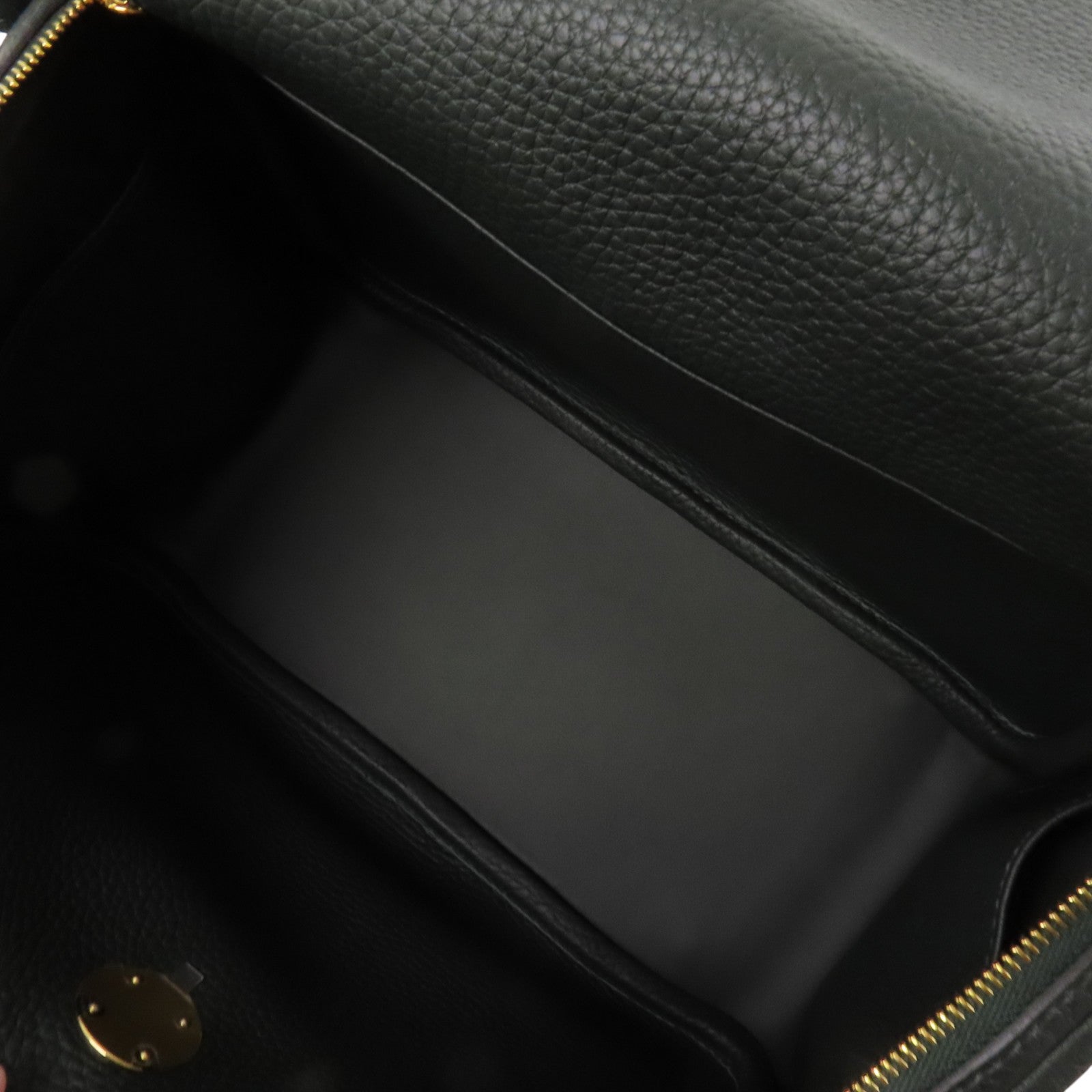 HERMES Clemence皮革Lindy 26金扣肩背袋