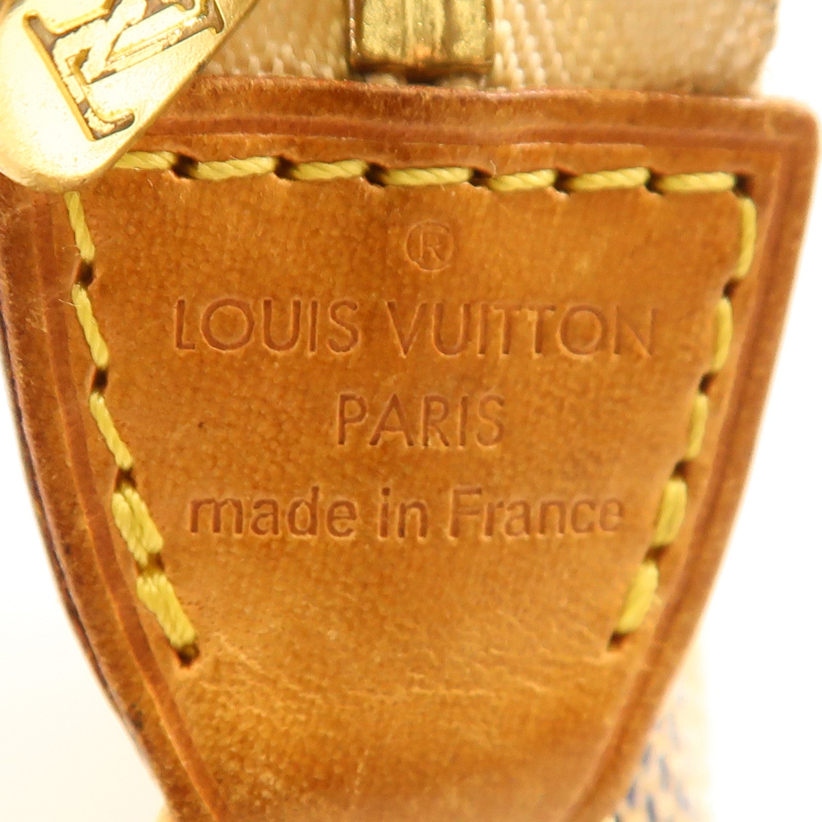 LOUIS VUITTON Damier Azur Mini Pochette Accessoires金扣鏈帶手挽袋