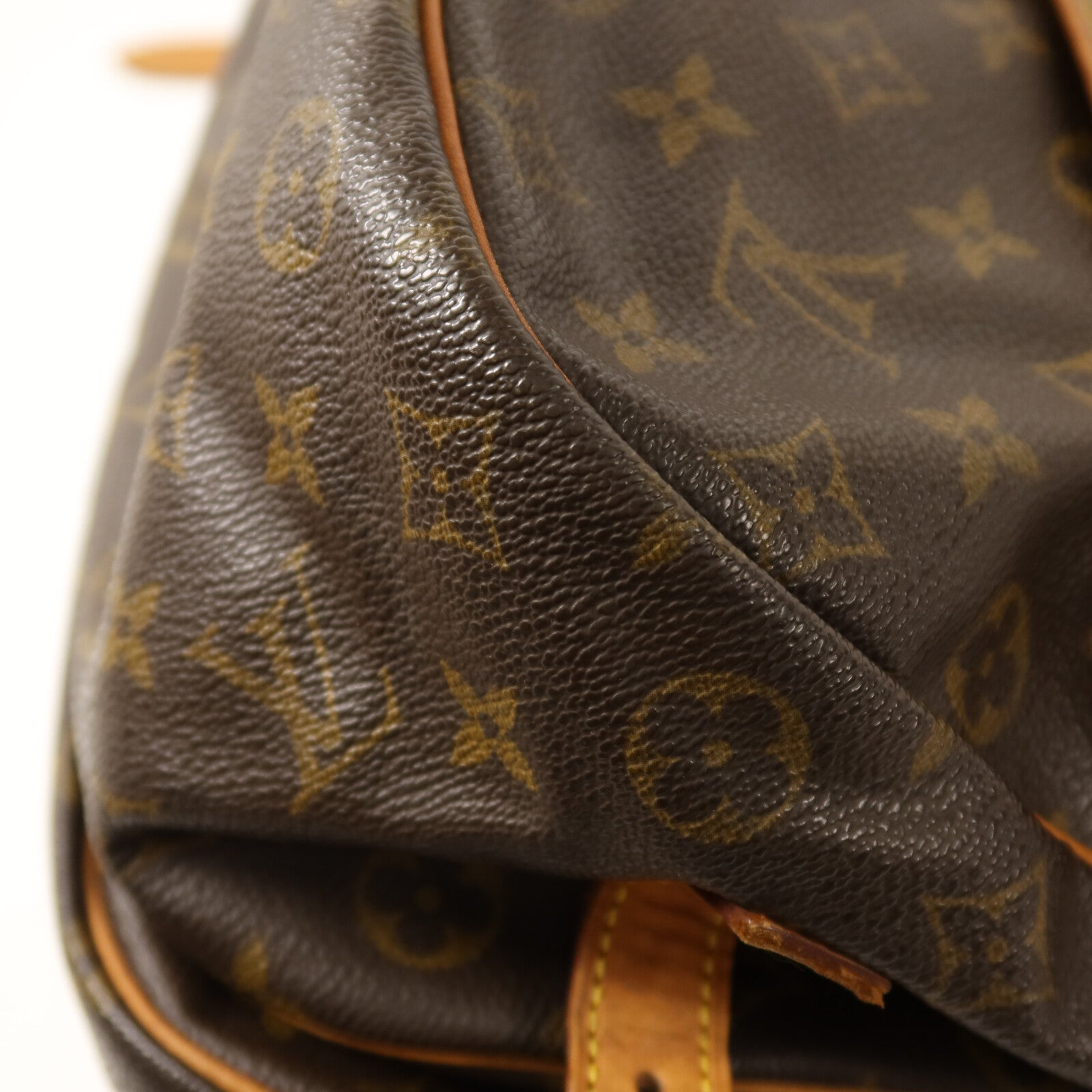 LOUIS VUITTON Monogram Saumur 35金扣肩背袋