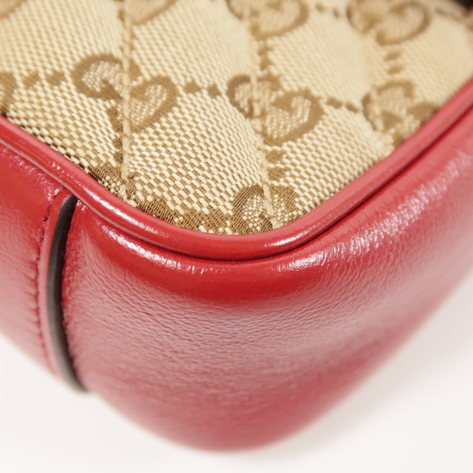 GUCCI 帆布GG Marmont金扣鏈帶肩背袋