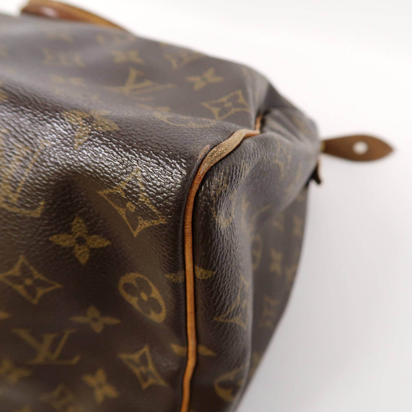 LOUIS VUITTON 【激減優惠】Monogram Speedy 35金扣手挽袋啡色