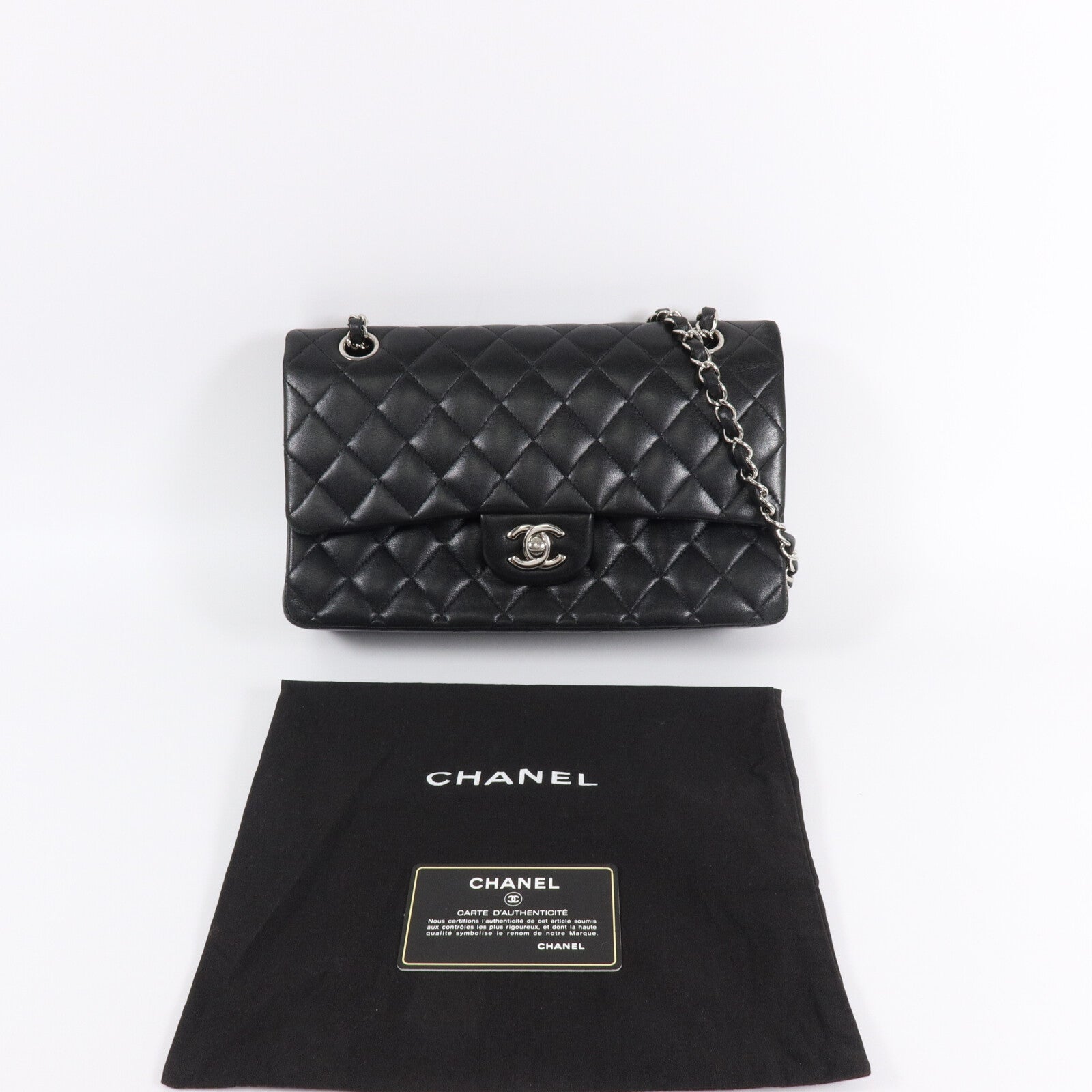 CHANEL 羊皮皮革Classic 25鏈帶肩背袋