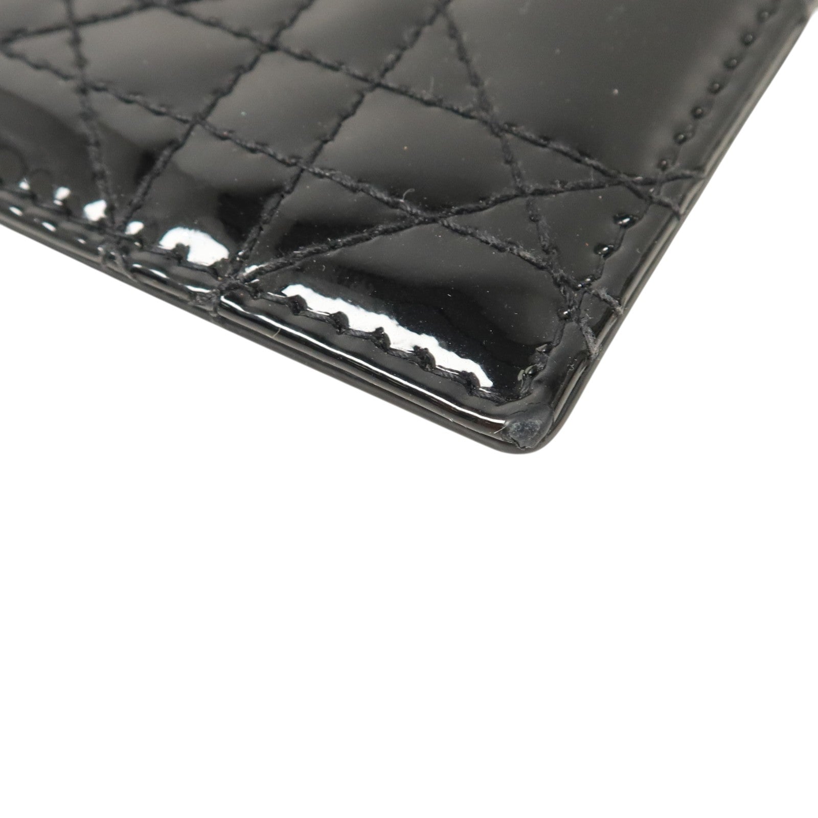 Dior 【激減優惠】漆皮皮革Lady Dior Card Case金扣卡片套