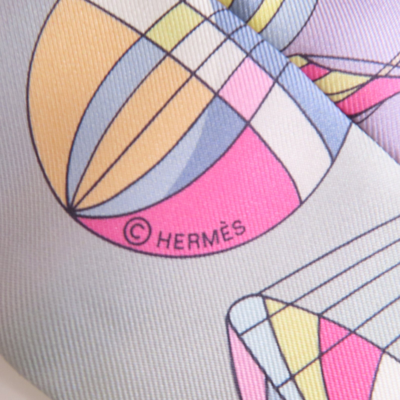 HERMES 絲質Twilly絲巾