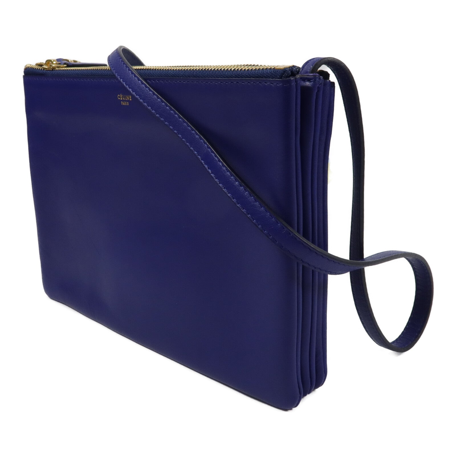 CELINE 牛皮皮革Trio Large肩背袋