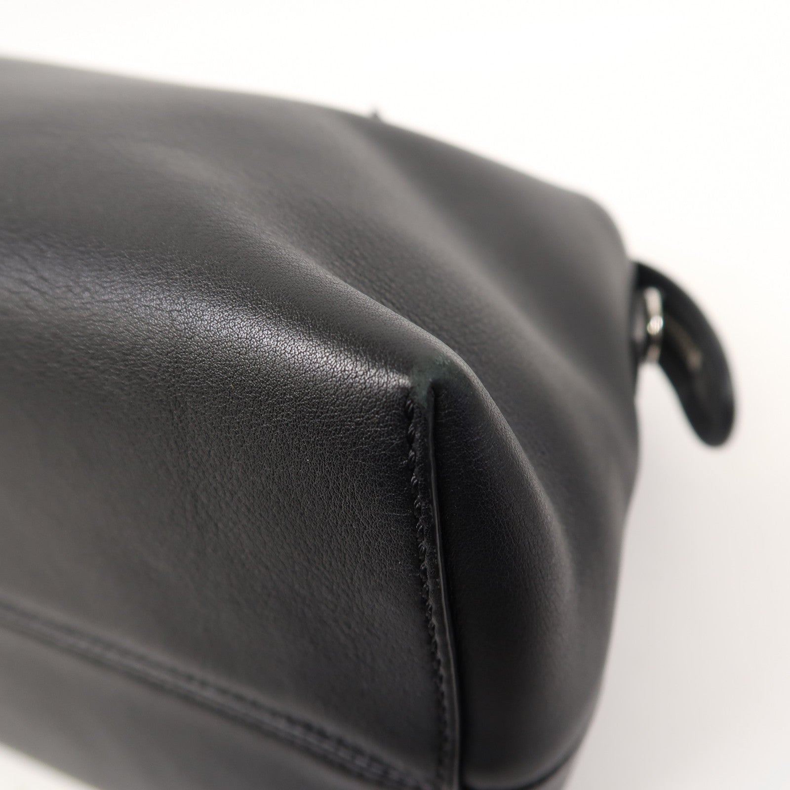 FENDI 牛皮皮革By The Way銀扣手挽肩背兩用袋黑色