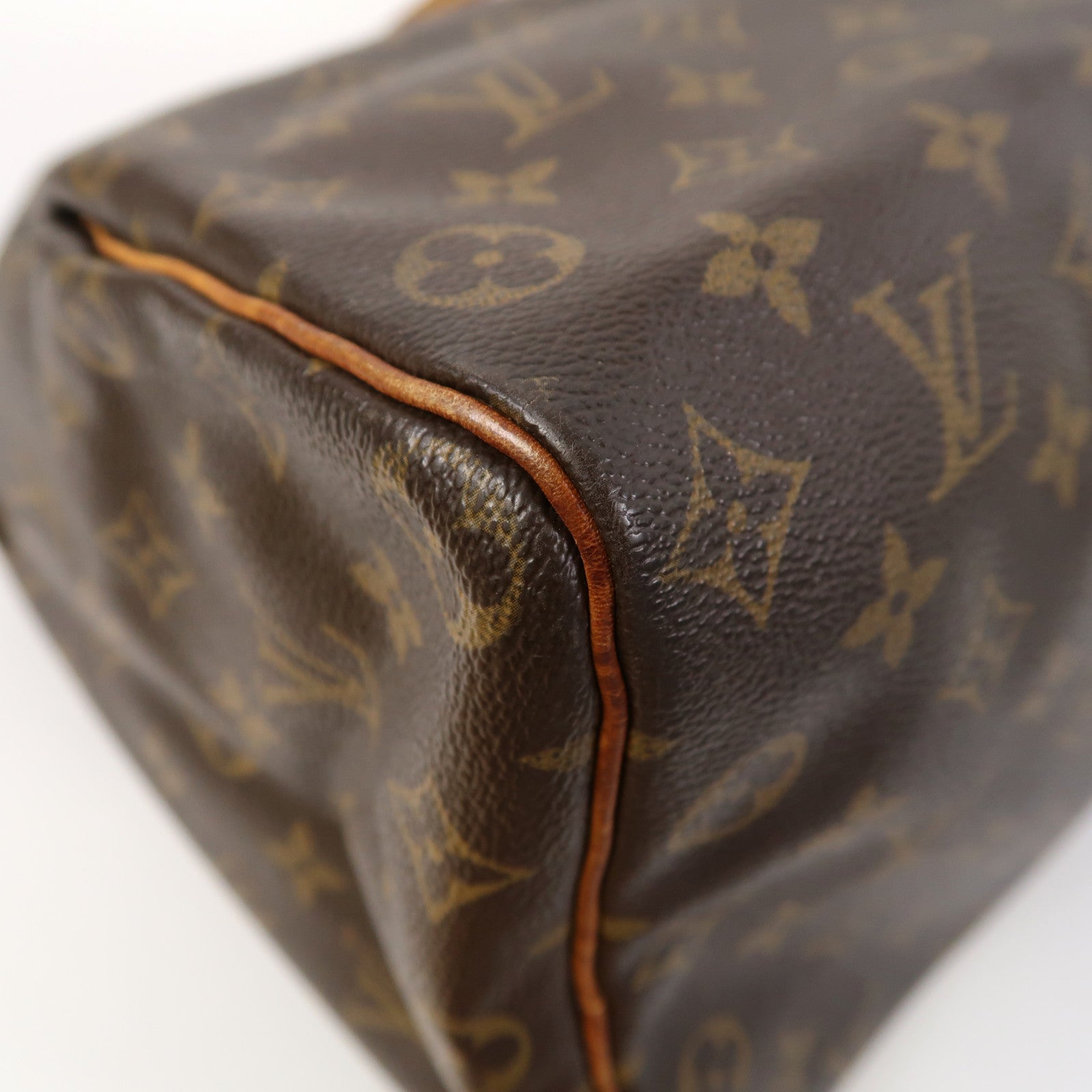 LOUIS VUITTON 【激減優惠】Monogram Speedy 35金扣手挽袋啡色