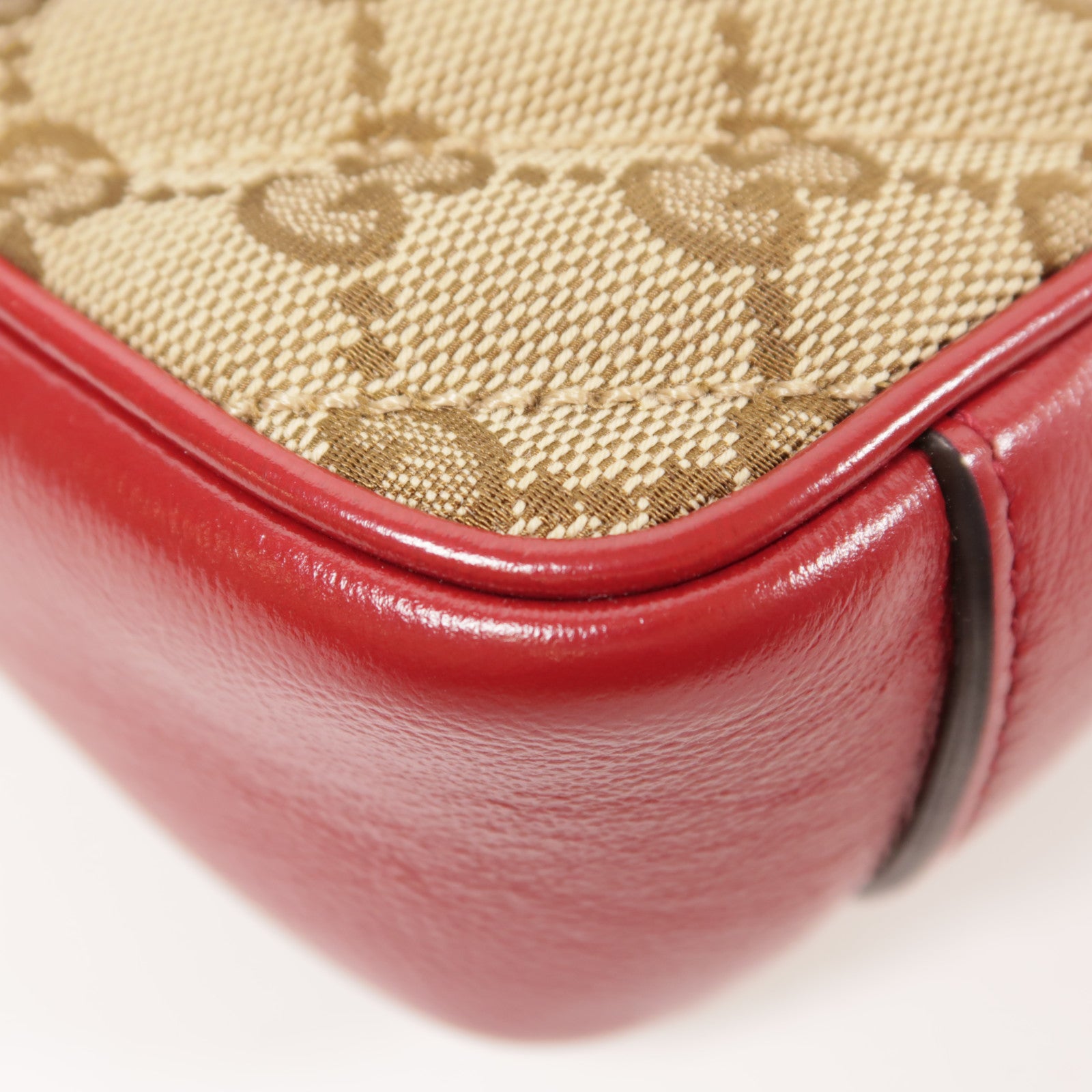 GUCCI 帆布GG Marmont金扣鏈帶肩背袋