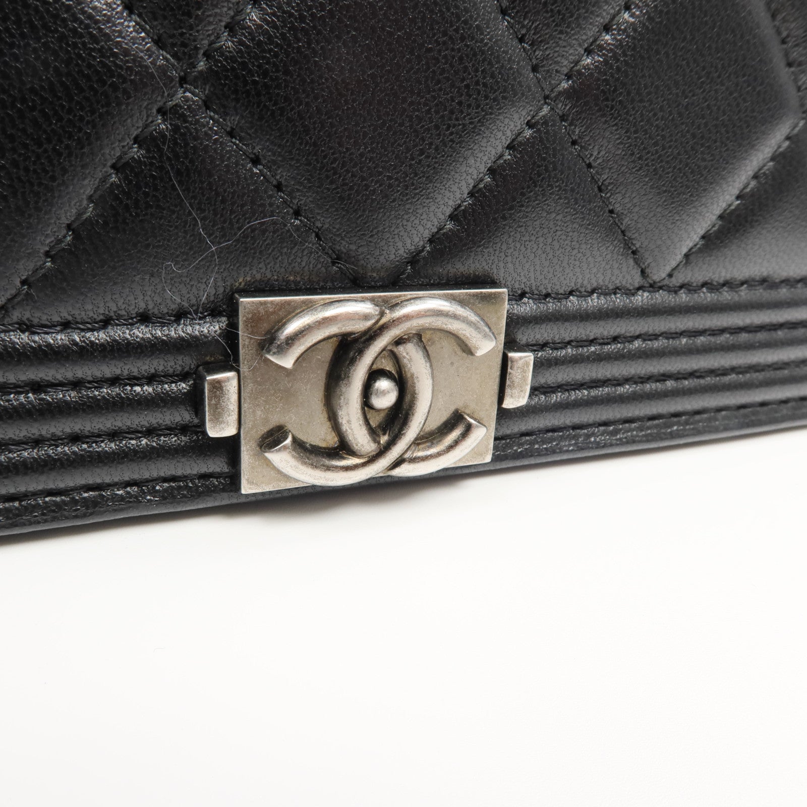 CHANEL 羊皮皮革Boy Wallet長錢包
