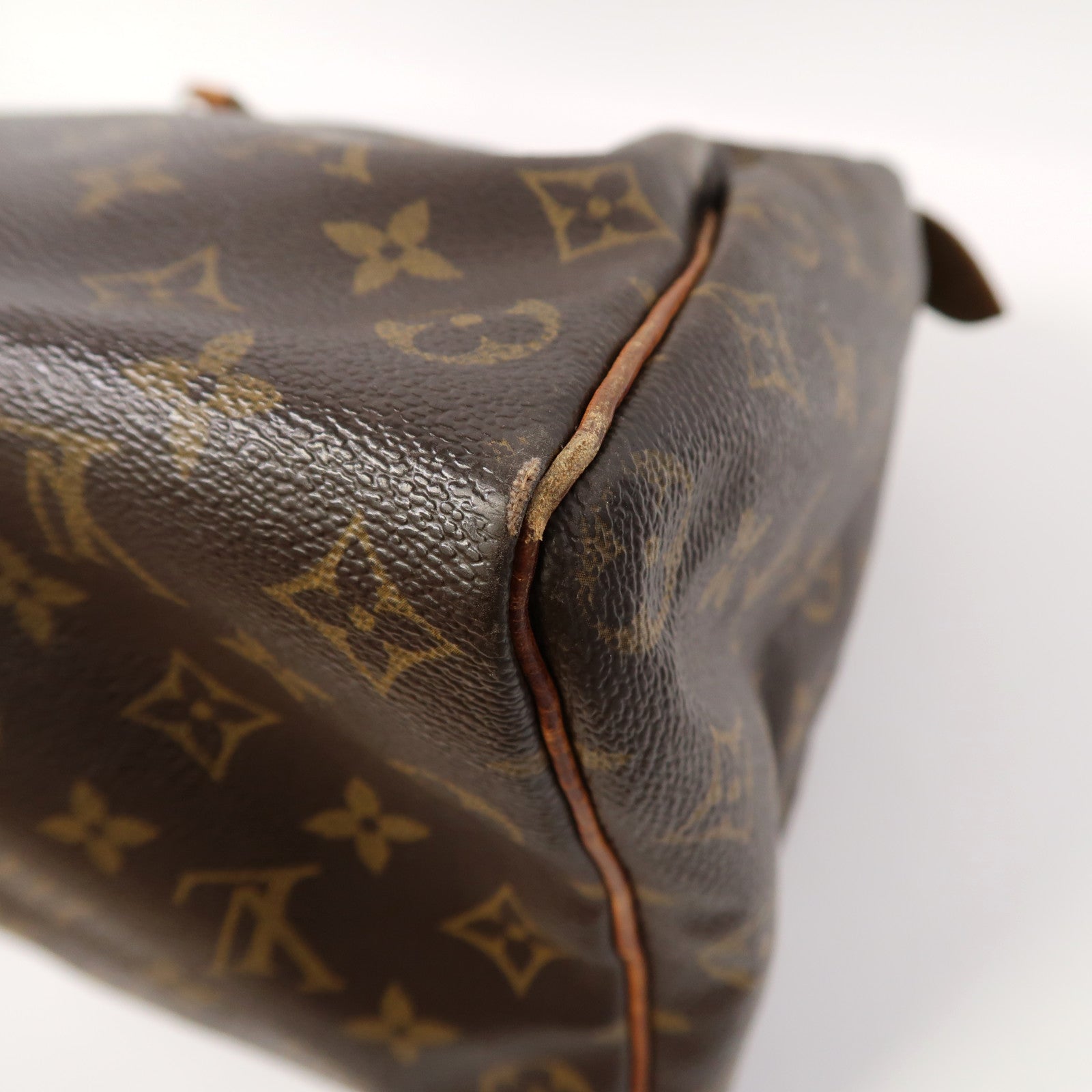 LOUIS VUITTON 【激減優惠】Monogram Speedy 35金扣手挽袋啡色