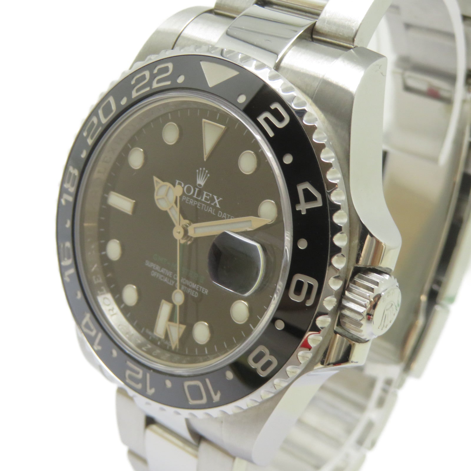 ROLEX GMT MasterⅡ不鏽鋼手錶自動機芯黑色