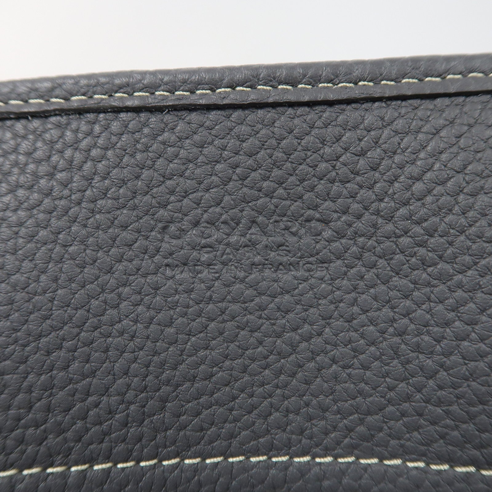 GOYARD 塗層帆布Hardy PM銀扣手挽袋灰色