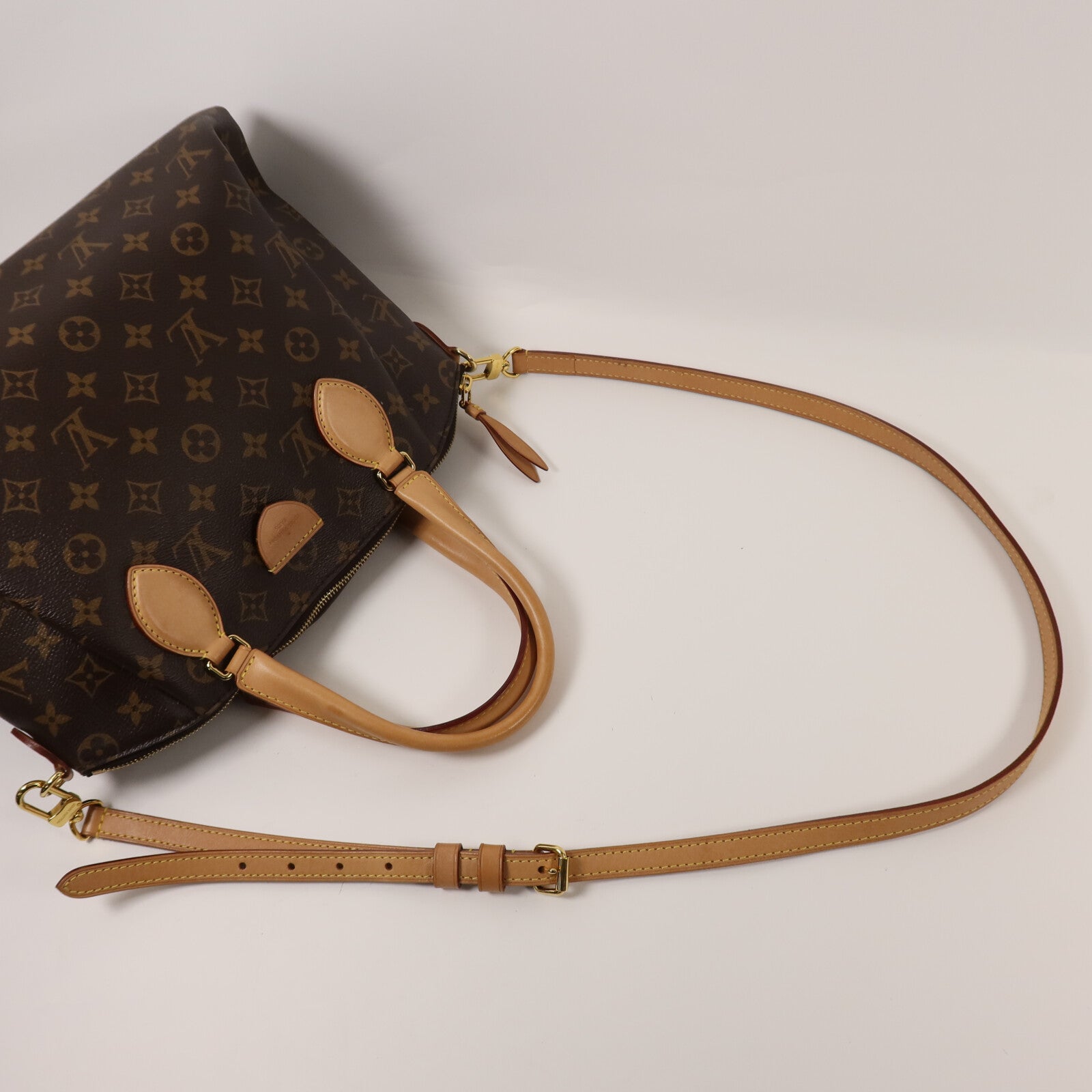 LOUIS VUITTON Monogram Rivoli PM金扣手挽肩背兩用袋