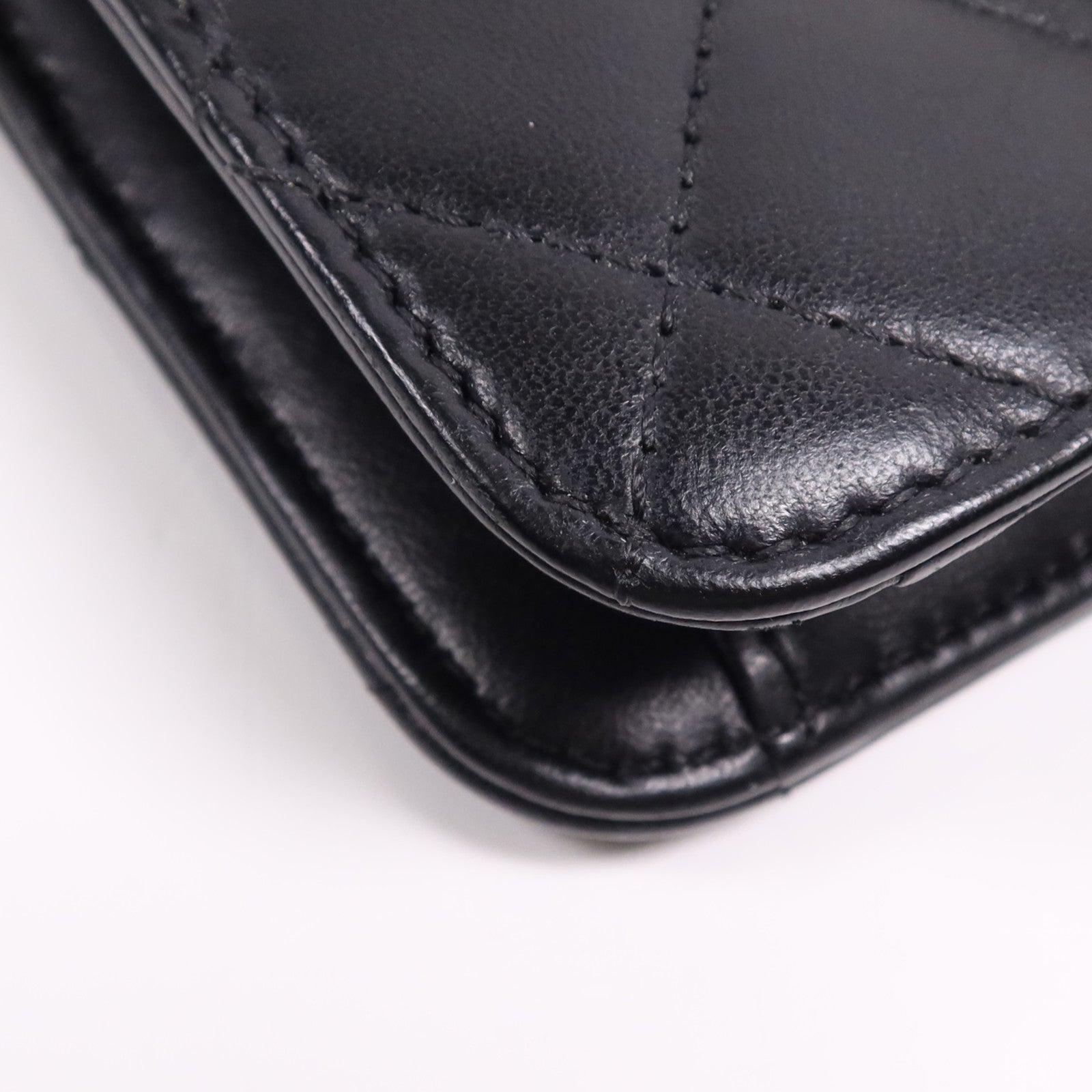 CHANEL 牛皮皮革Chain Shoulder Bag金扣鏈帶肩背袋