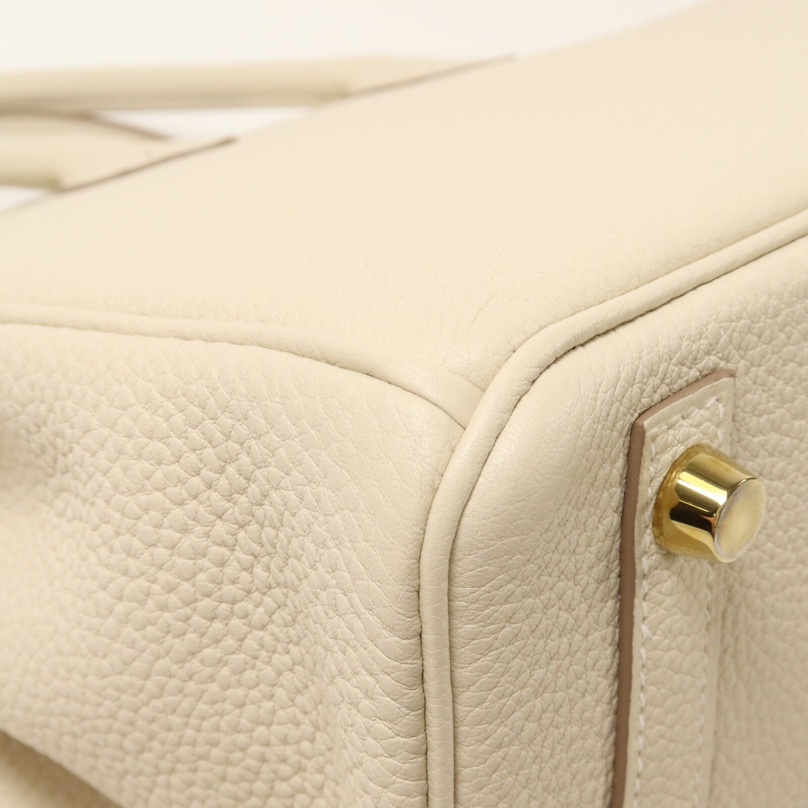 HERMES Togo皮革Birkin 25手挽袋Craie