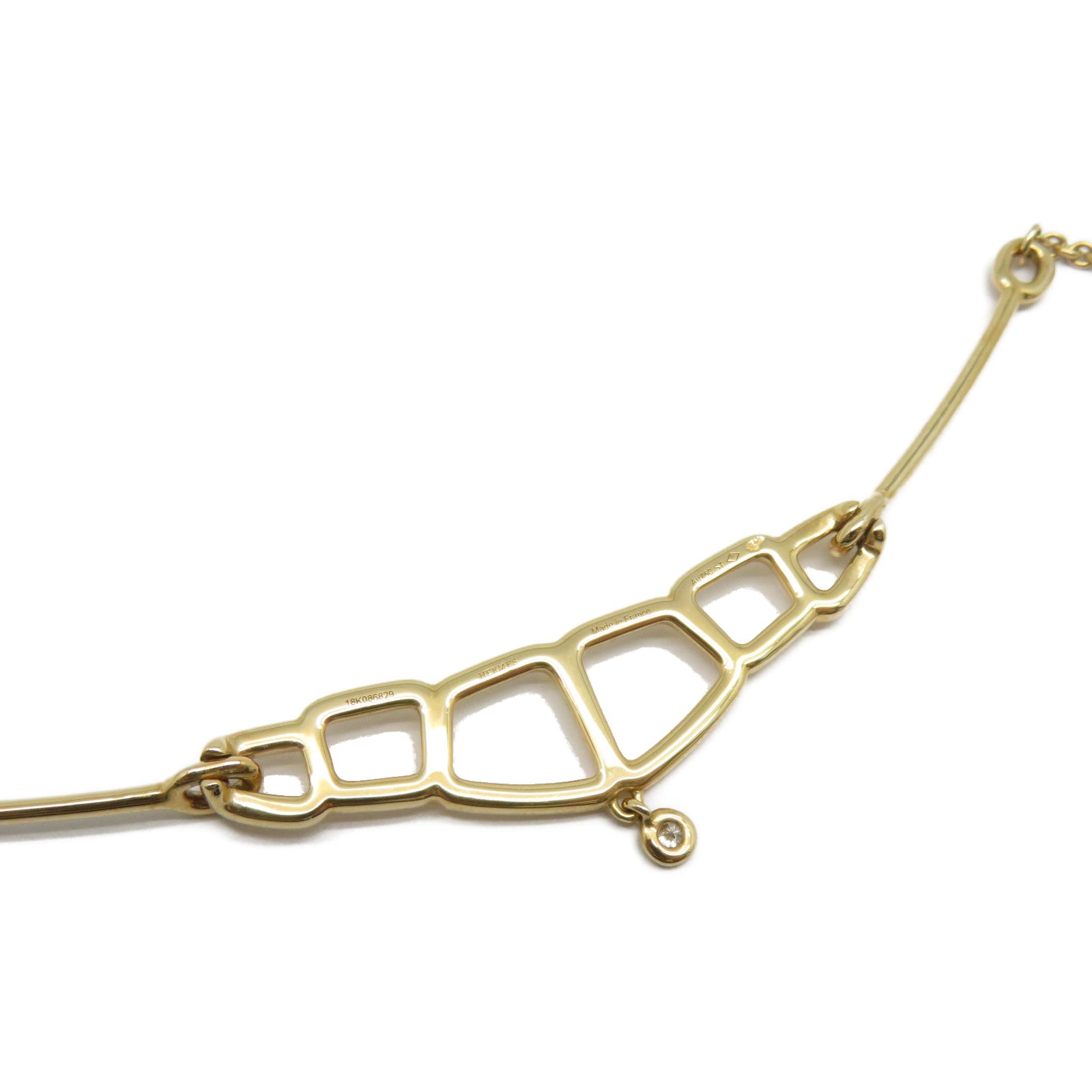 HERMES 【激減優惠】18K黃金Necklace項鍊金色