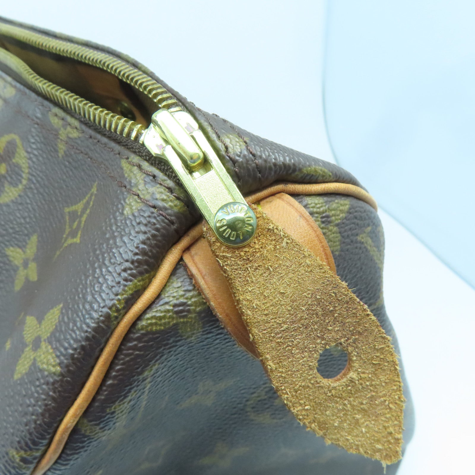 LOUIS VUITTON 【激減優惠】Monogram Speedy 30金扣手挽袋啡色