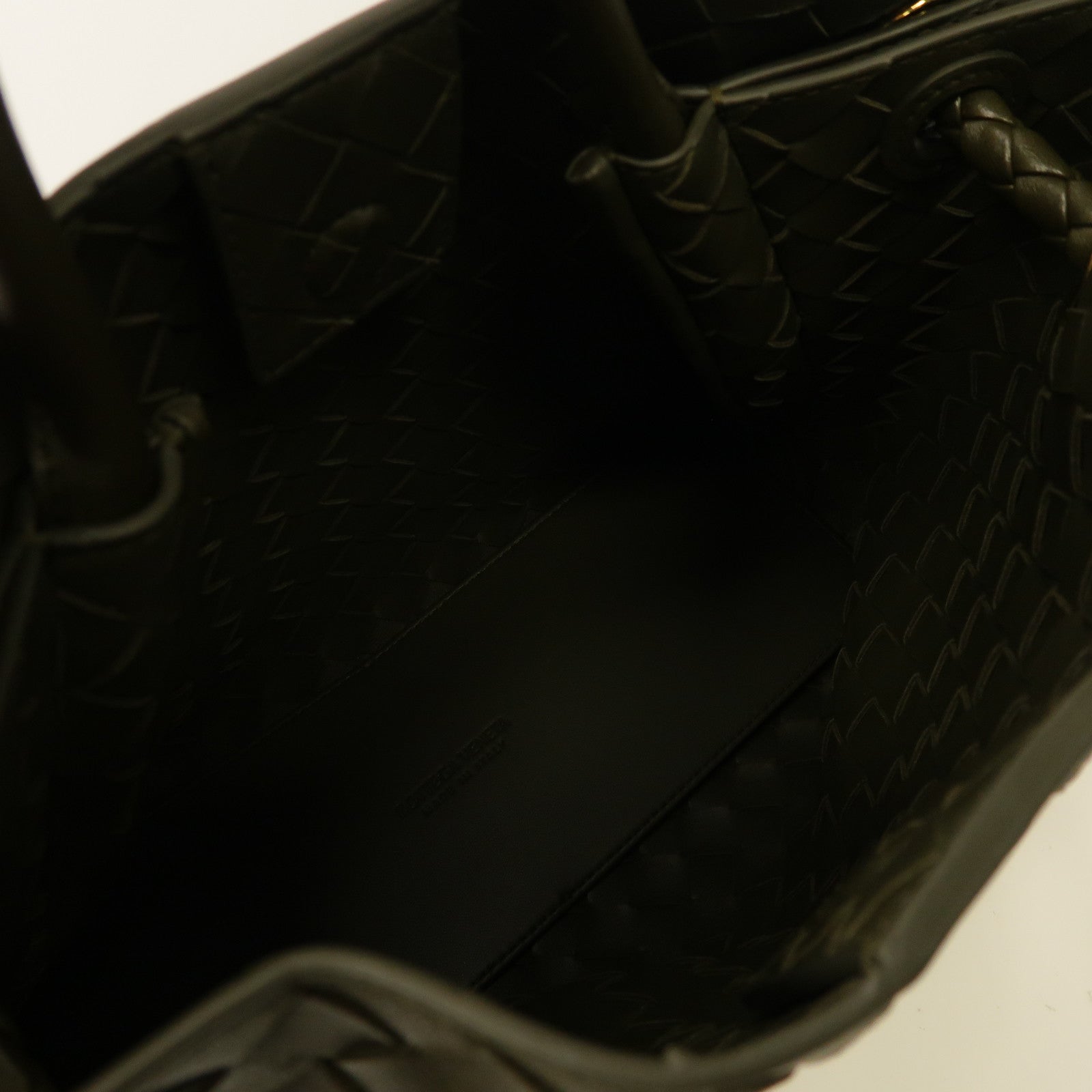 BOTTEGA VENETA 織紋皮革Medium Andiamo金扣手挽肩背兩用袋啡色