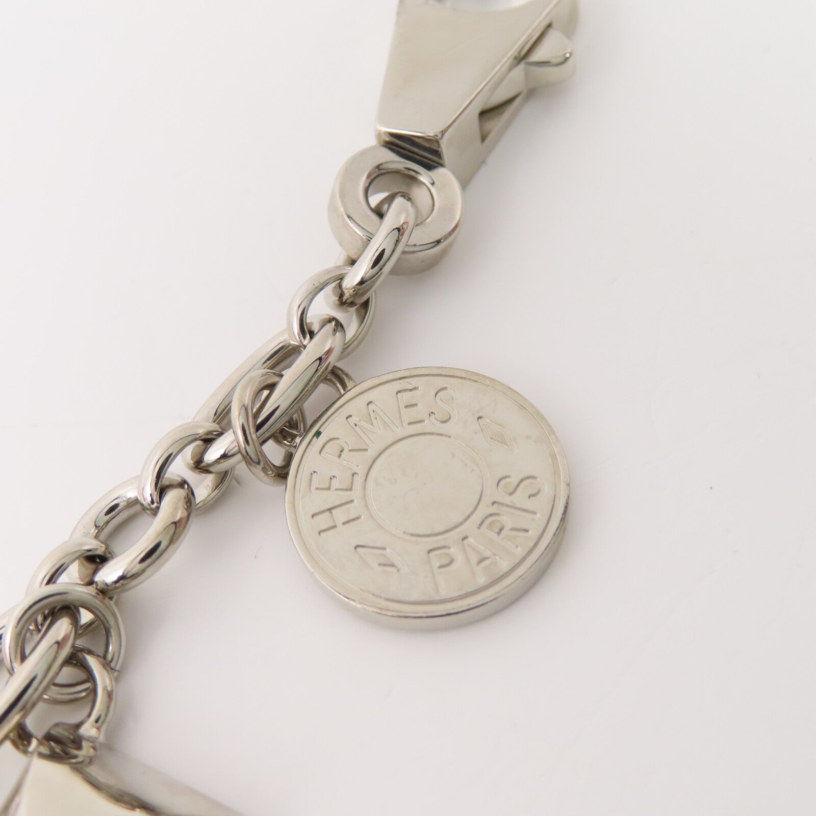 HERMES 金屬Charm銀扣掛飾
