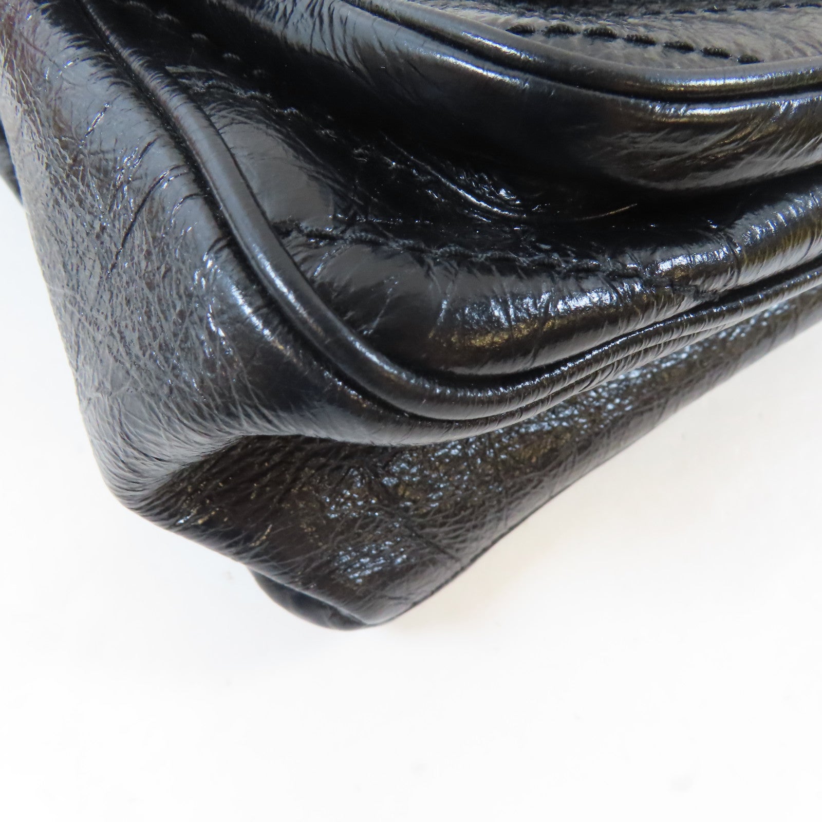 SAINT LAURENT 牛皮皮革Nikki銀扣鏈帶肩背袋黑色
