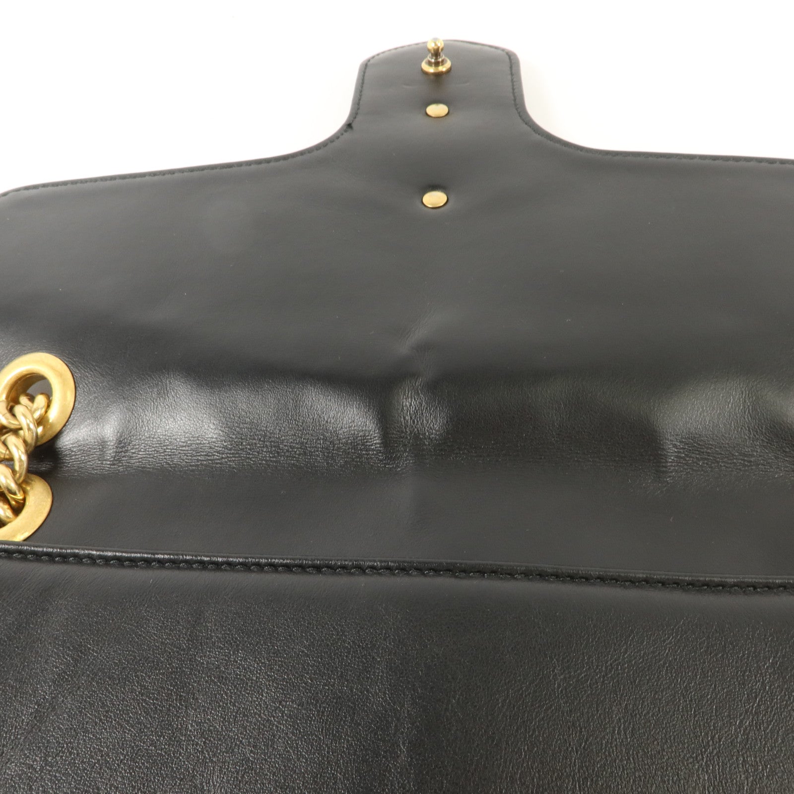 GUCCI 牛皮皮革GG Marmont Medium鏈帶肩背袋